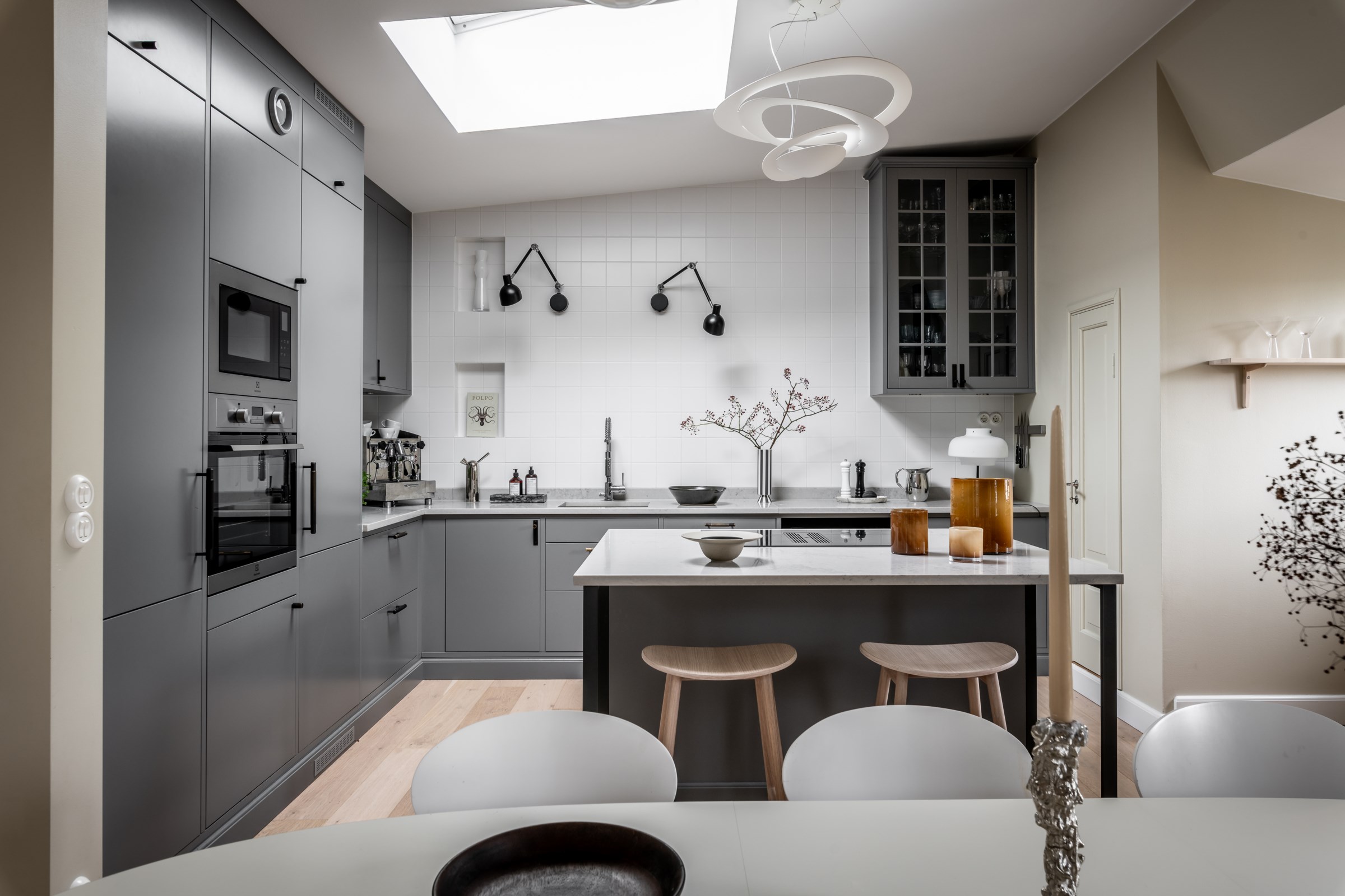 cuisine ouverte grise cuisine ouverte grise