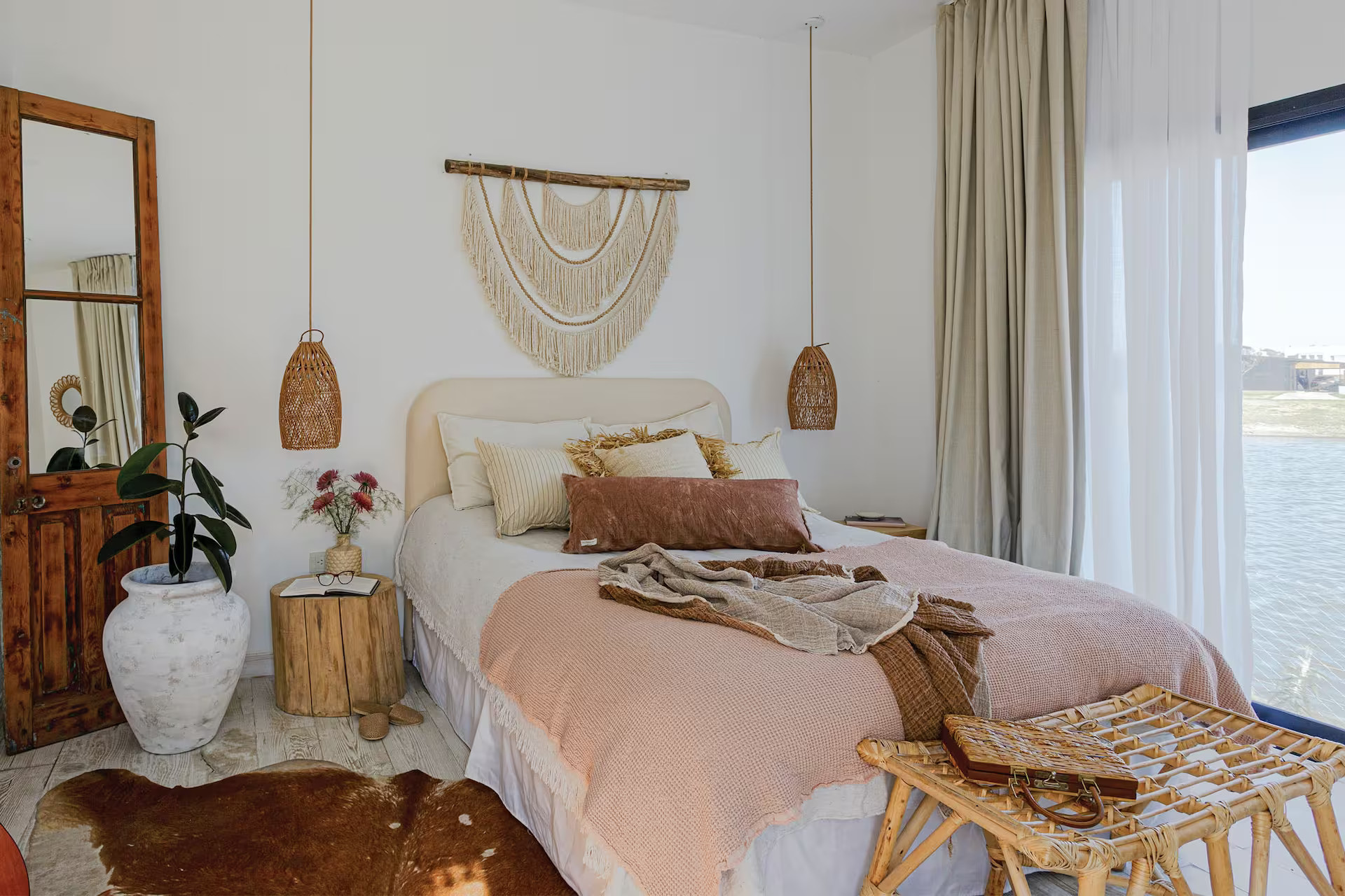 chambre décoration naturelle et méditerranéenne
