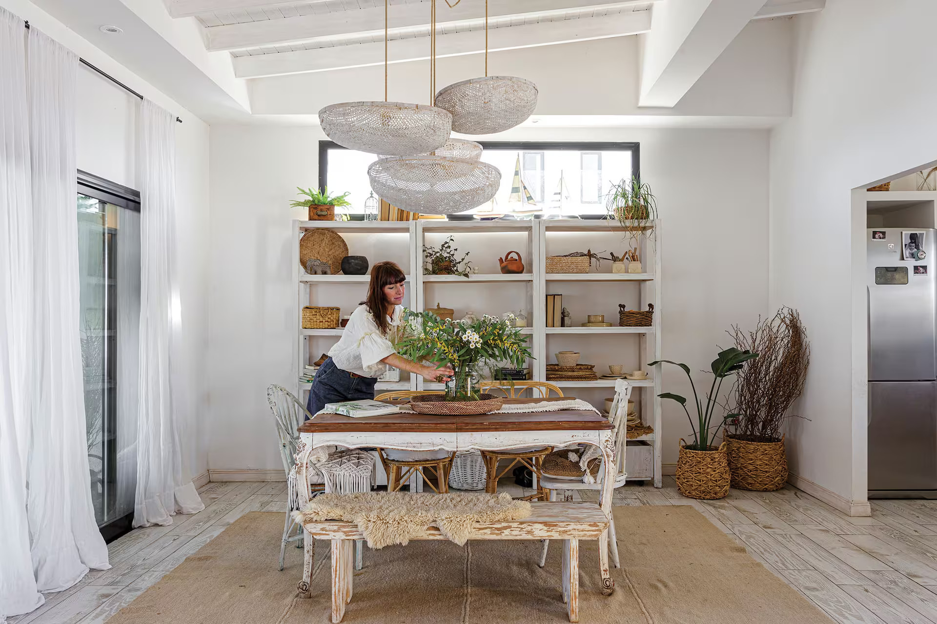 salle à manger décoration naturelle et méditerranéenne