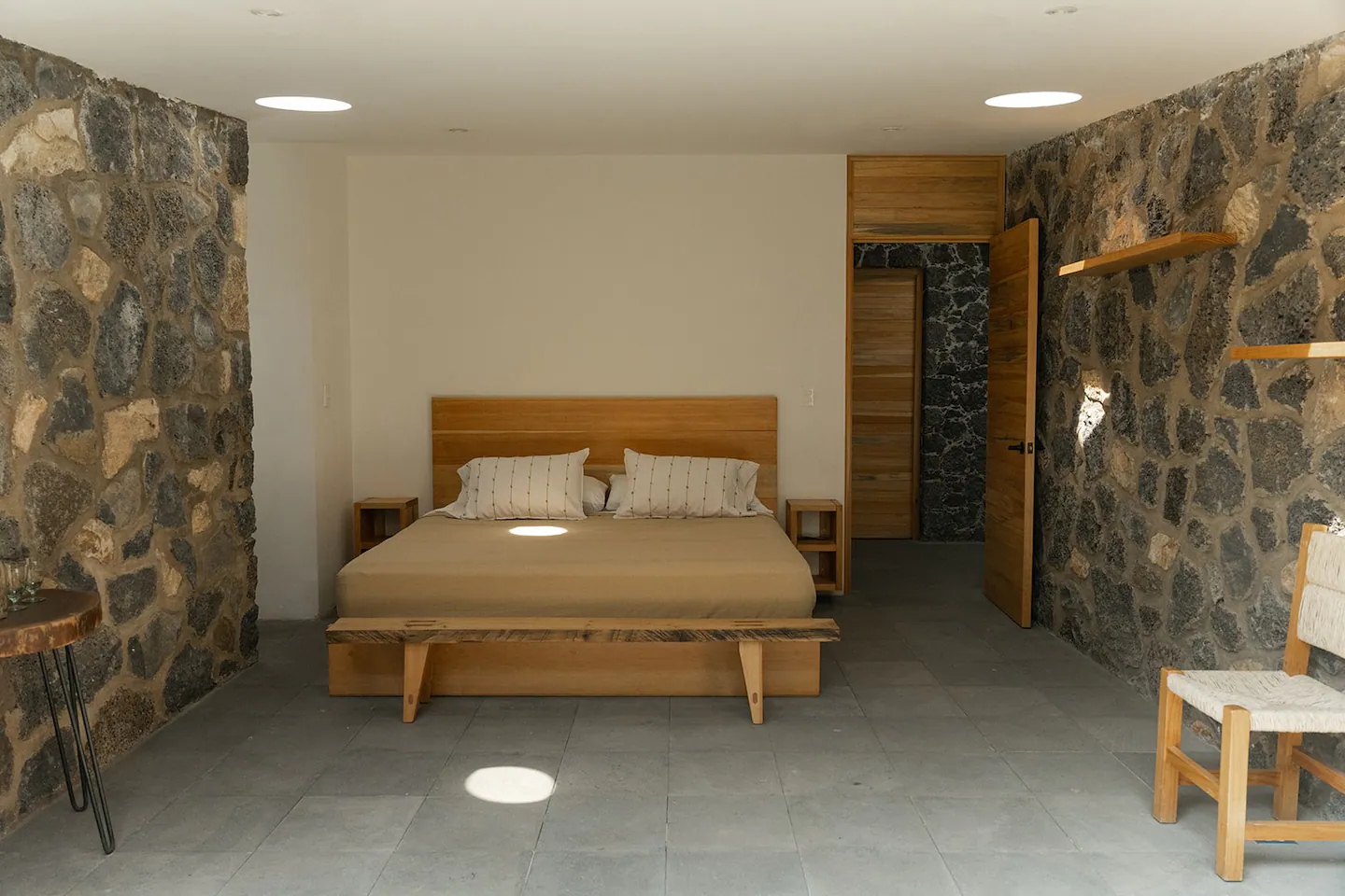 chambre maison en bois et pierres Casa Chavela