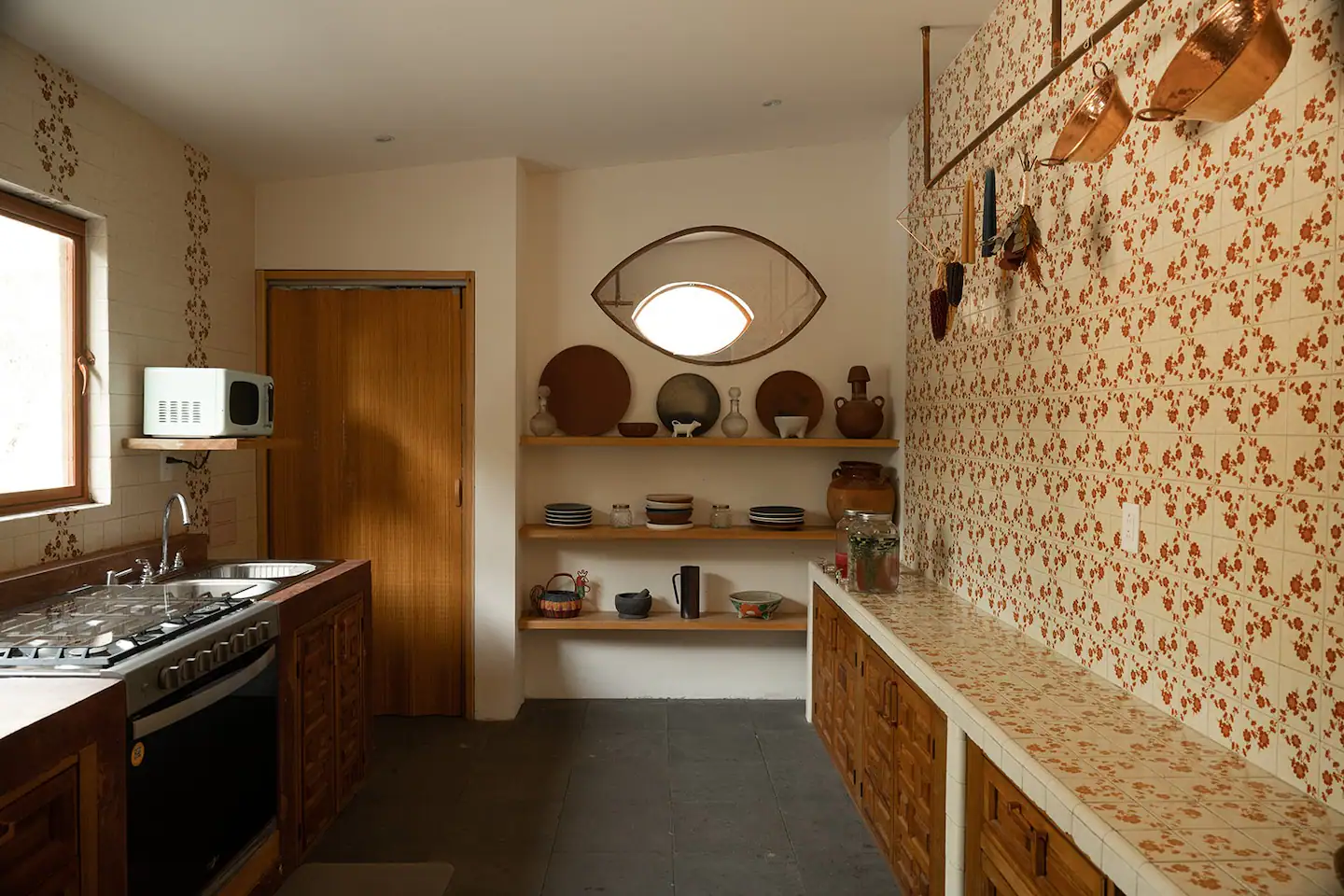 cuisine avec carrelage vintage