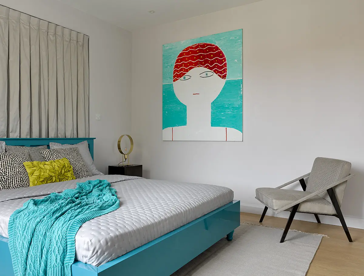 chambre décoration design et colorée