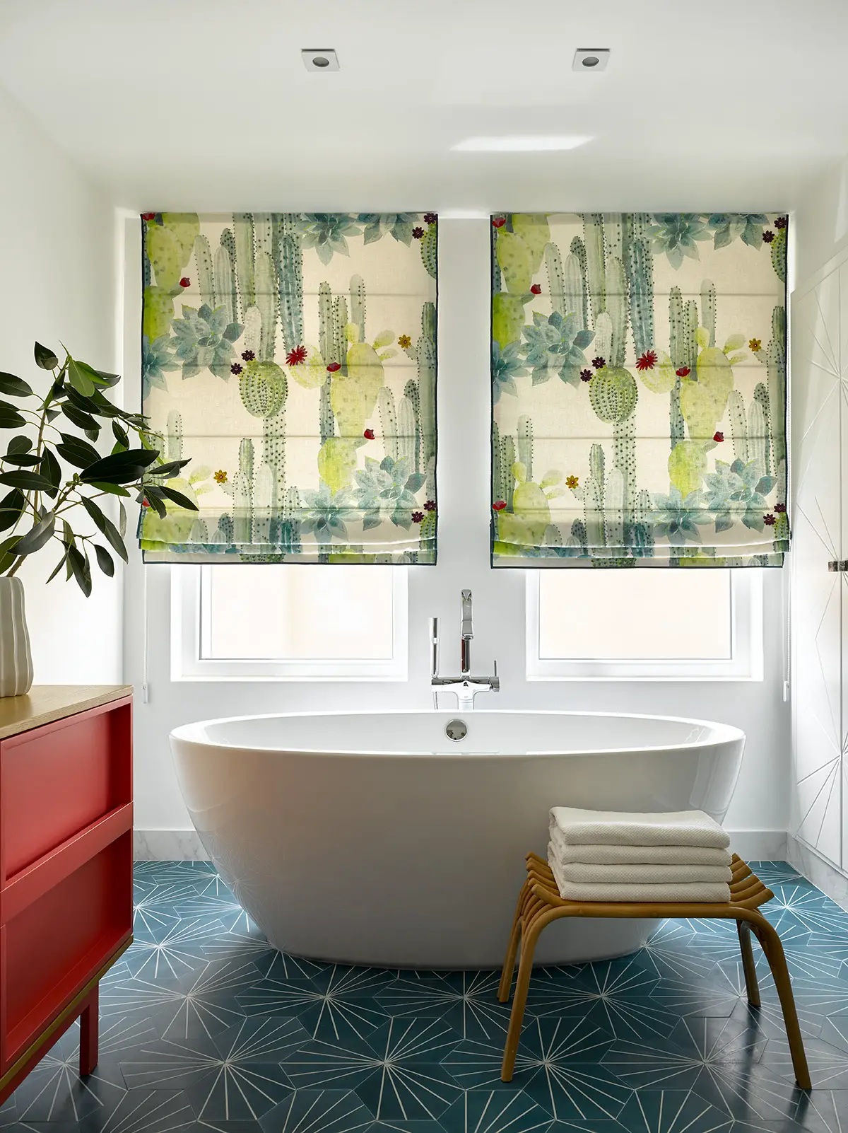 salle de bain carrelage dandelion bleu
