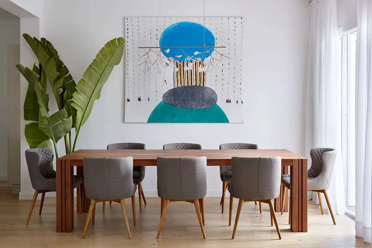 salle à manger pour 8 personnes avec table bois