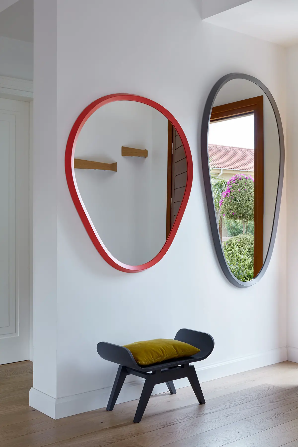 entrée décoration design et colorée