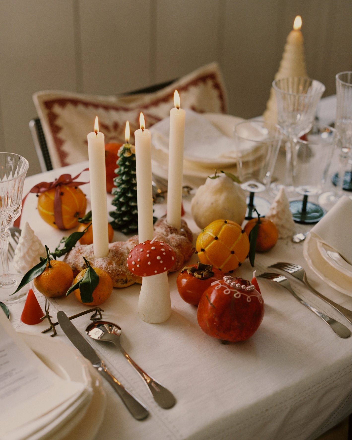 décoration table de Noël thème forêt décoration table de Noël thème forêt