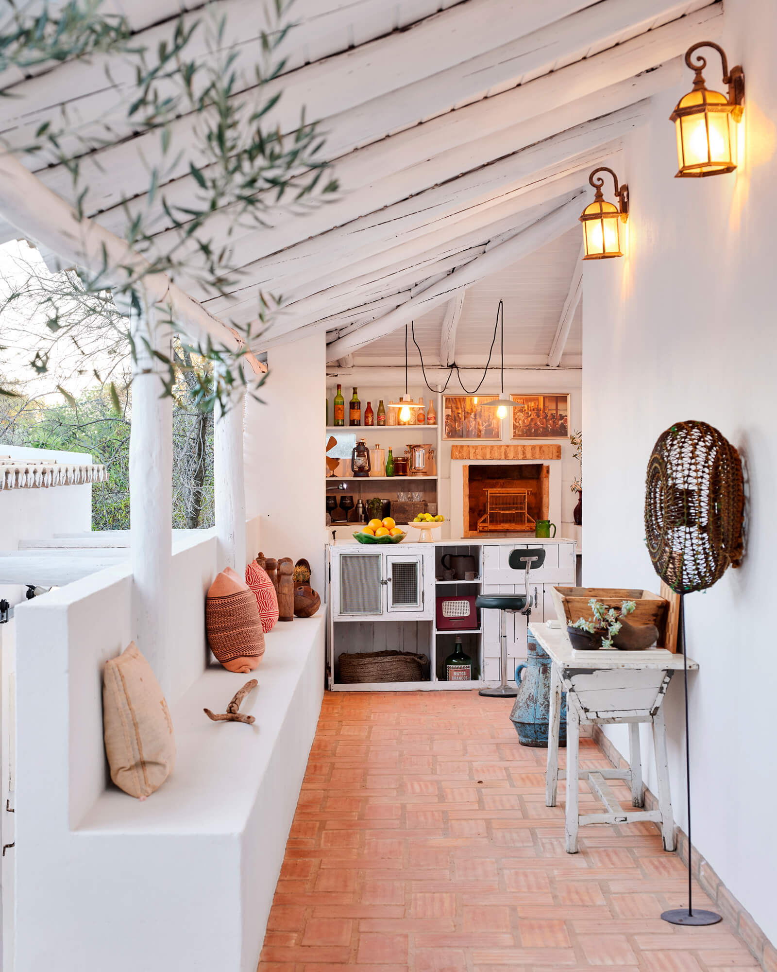 cuisine d'été sur terrasse