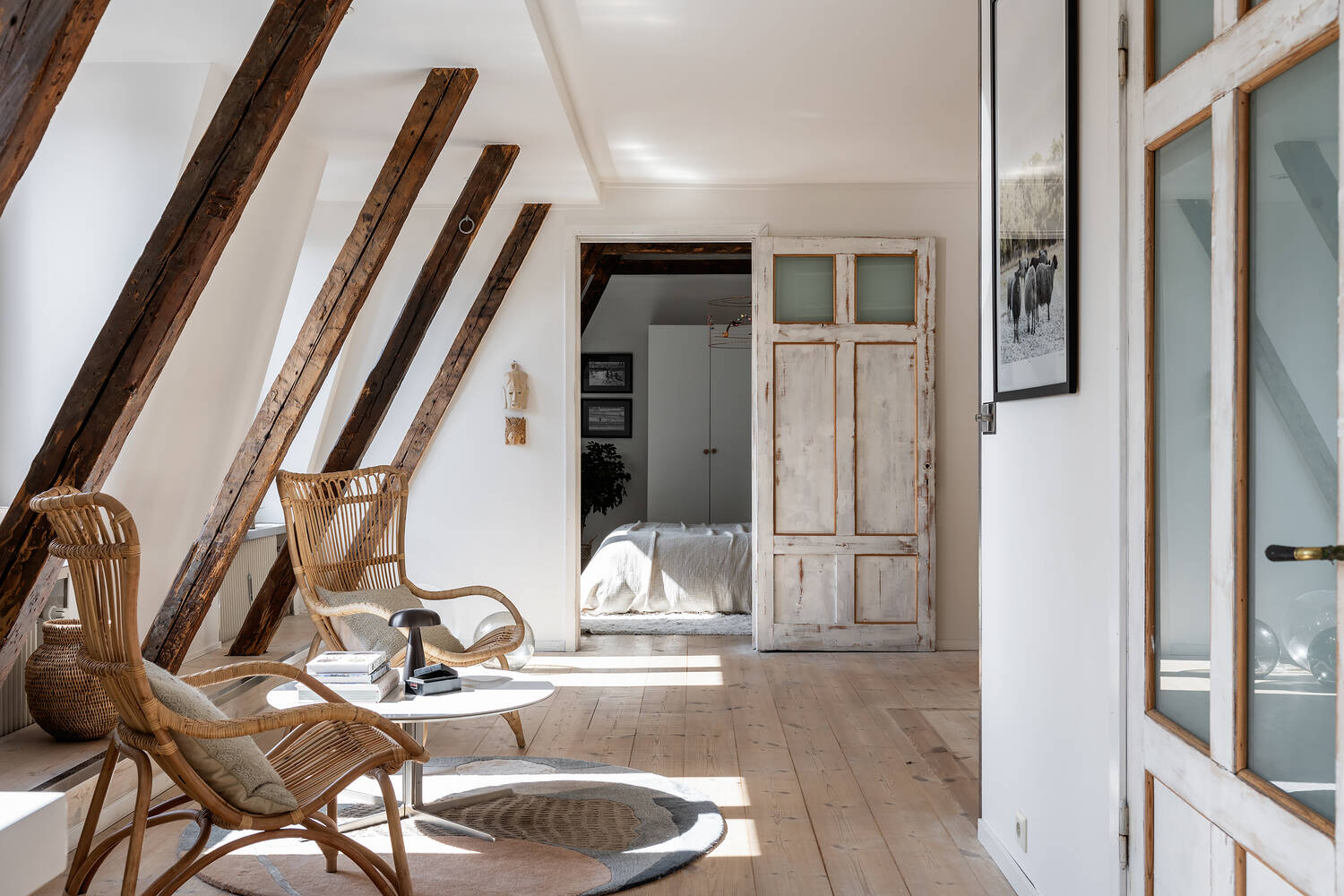 salon décoration scandinave appartement avec poutres salon décoration scandinave appartement avec poutres