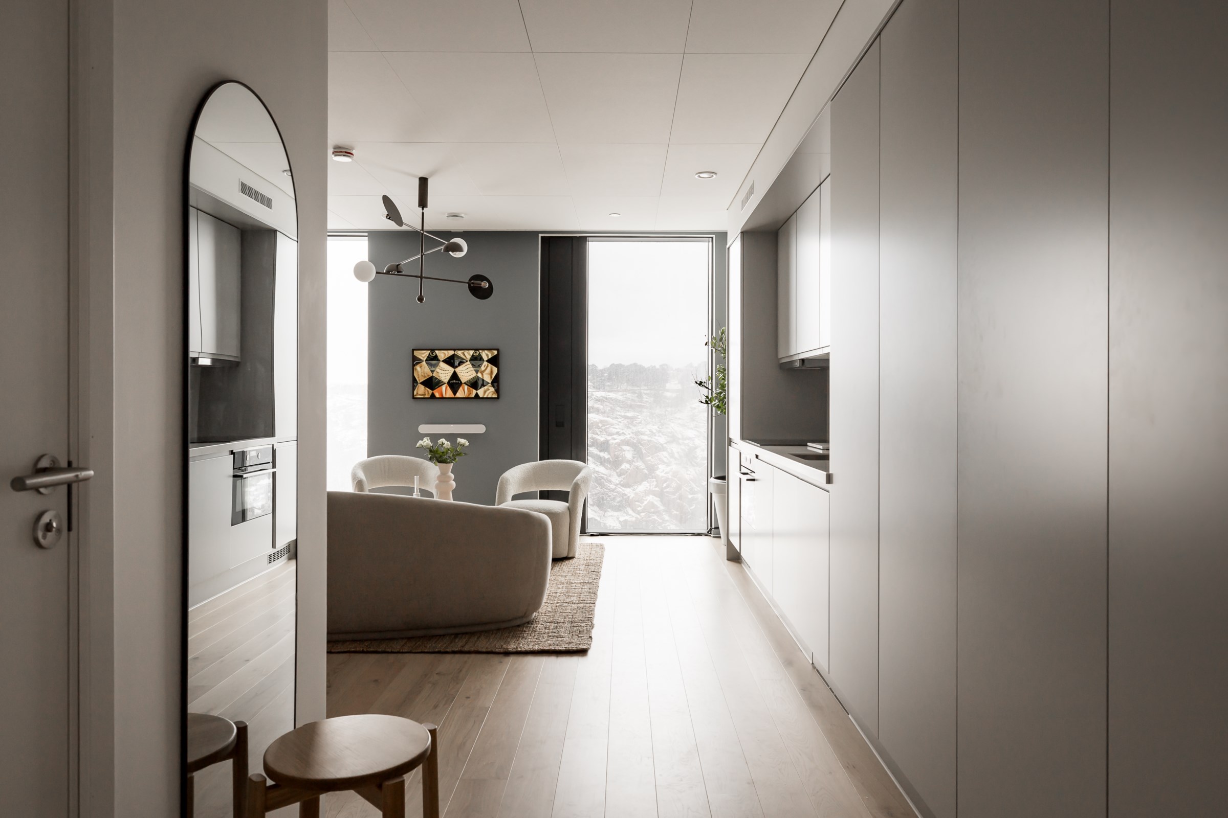 entrée studio 32m2 design décoration grise entrée studio 32m2 design décoration grise