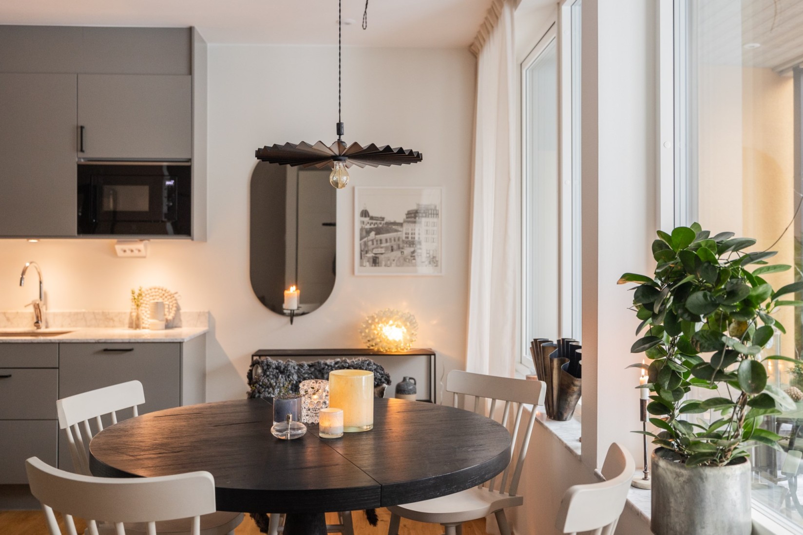 salle à manger deux-pièces de 45m2 optimisé 