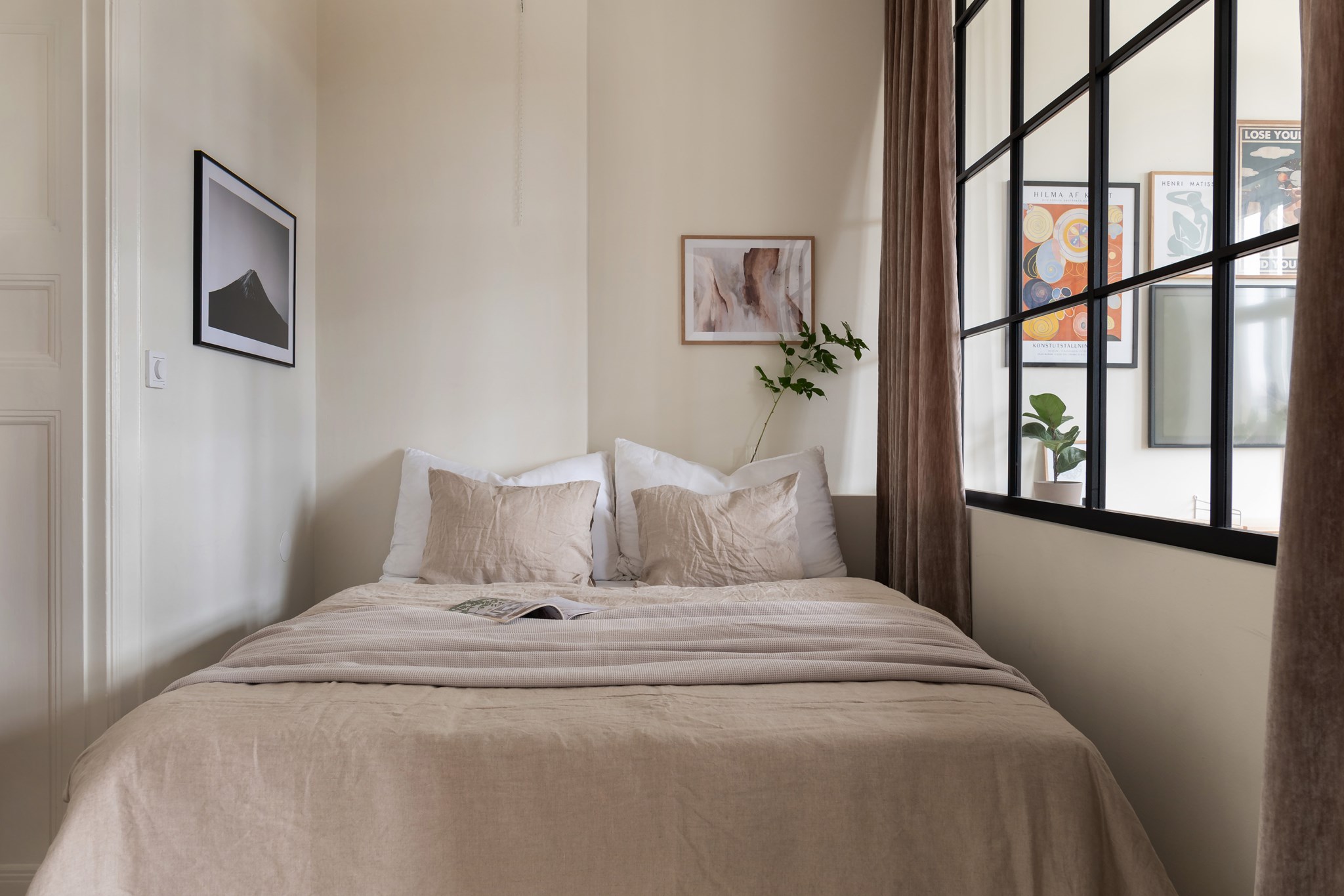 chambre en second jour avec verrière deux-pièces 46m2