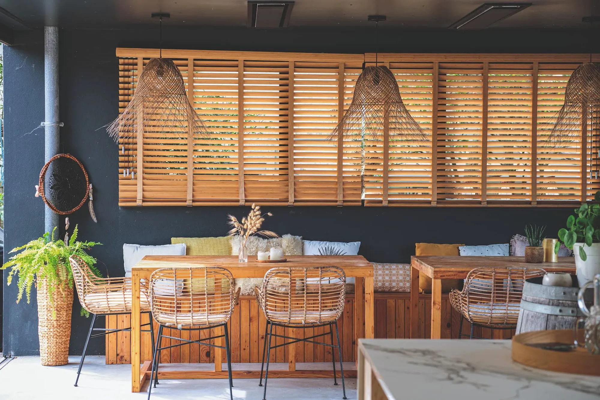 salle à manger décoration naturelle