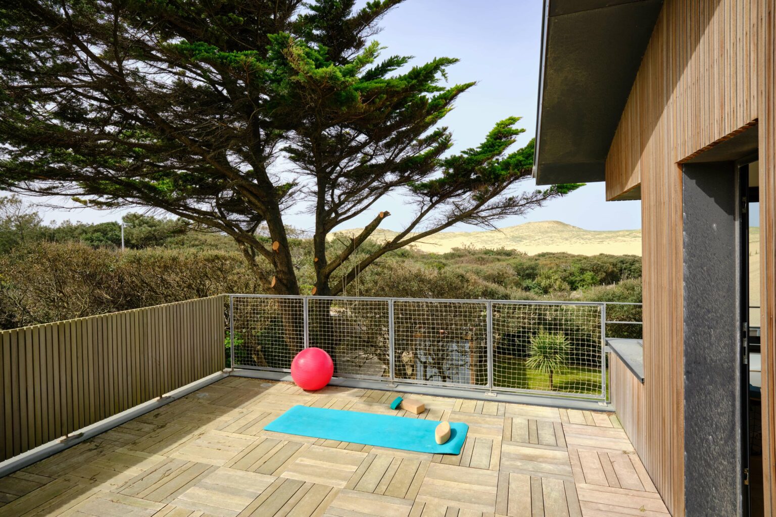 terrasse maison en bois villa Arranca