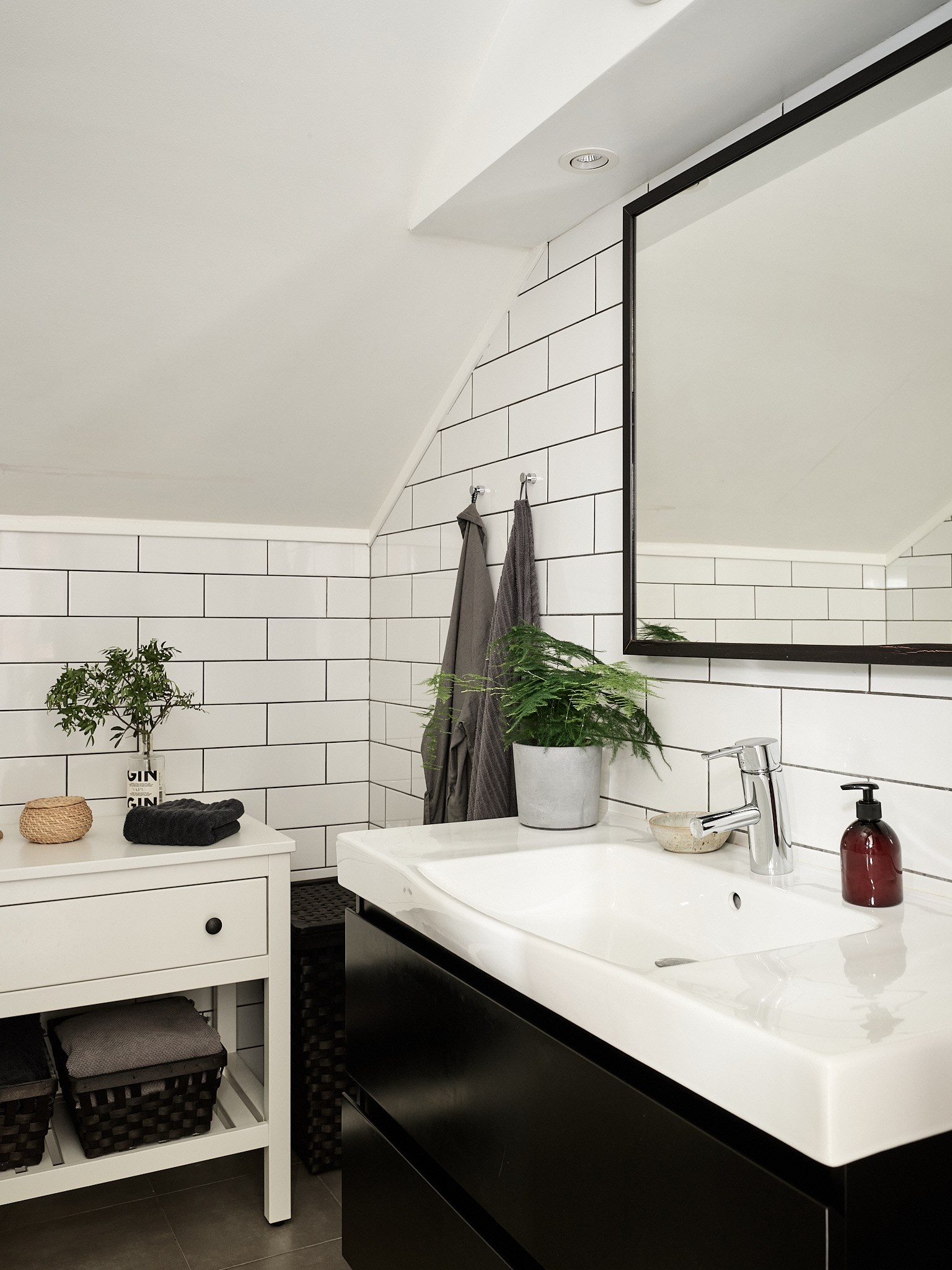 salle de bain noire et blanche salle de bain noire et blanche