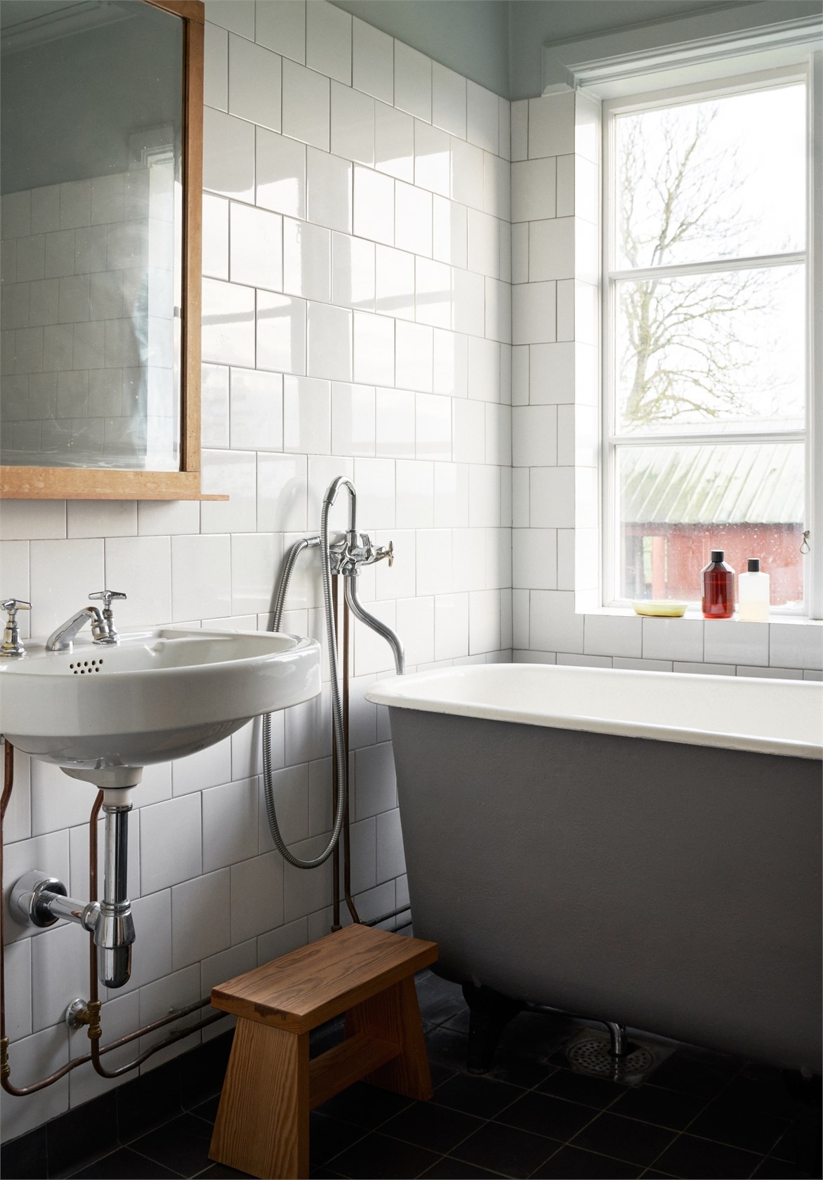 salle de bain rétro