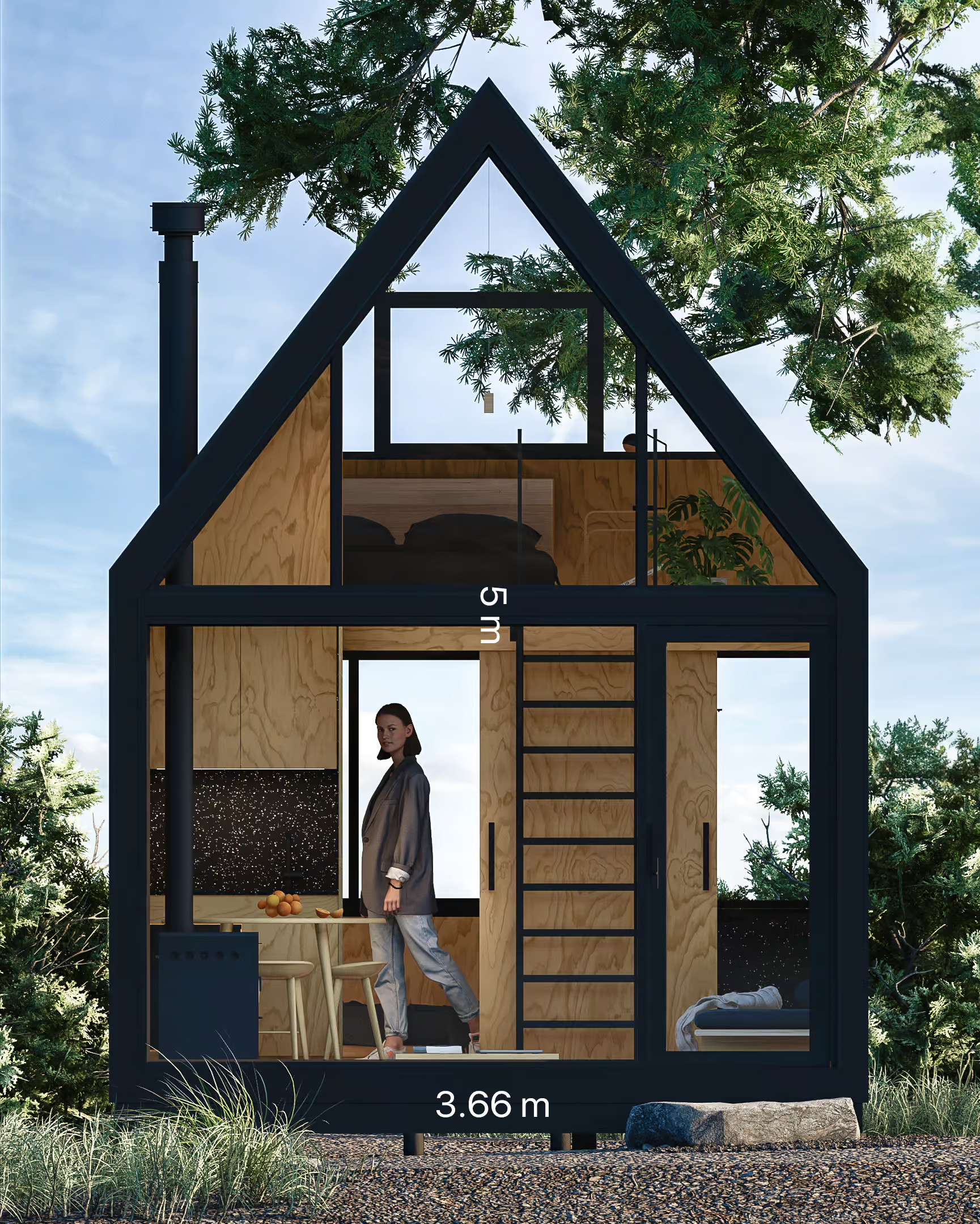 mini maison 23m2 avec chambre loft mini maison 23m2 avec chambre loft