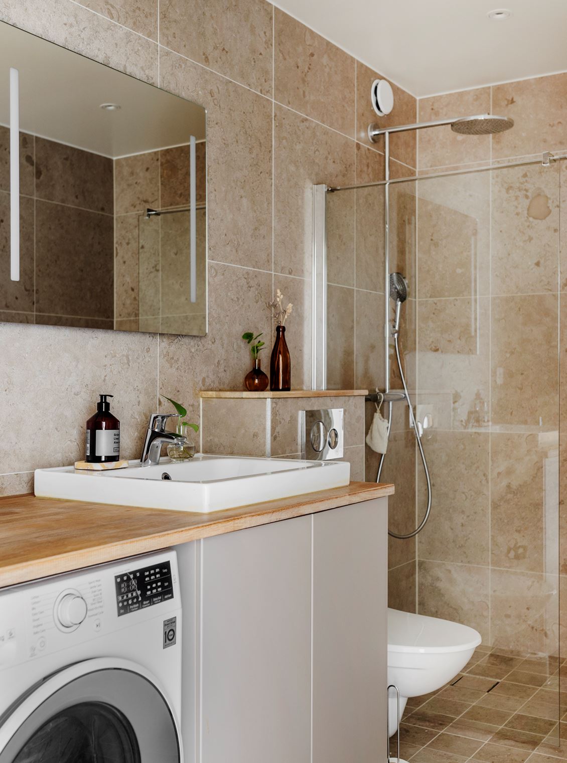 salle de bain beige