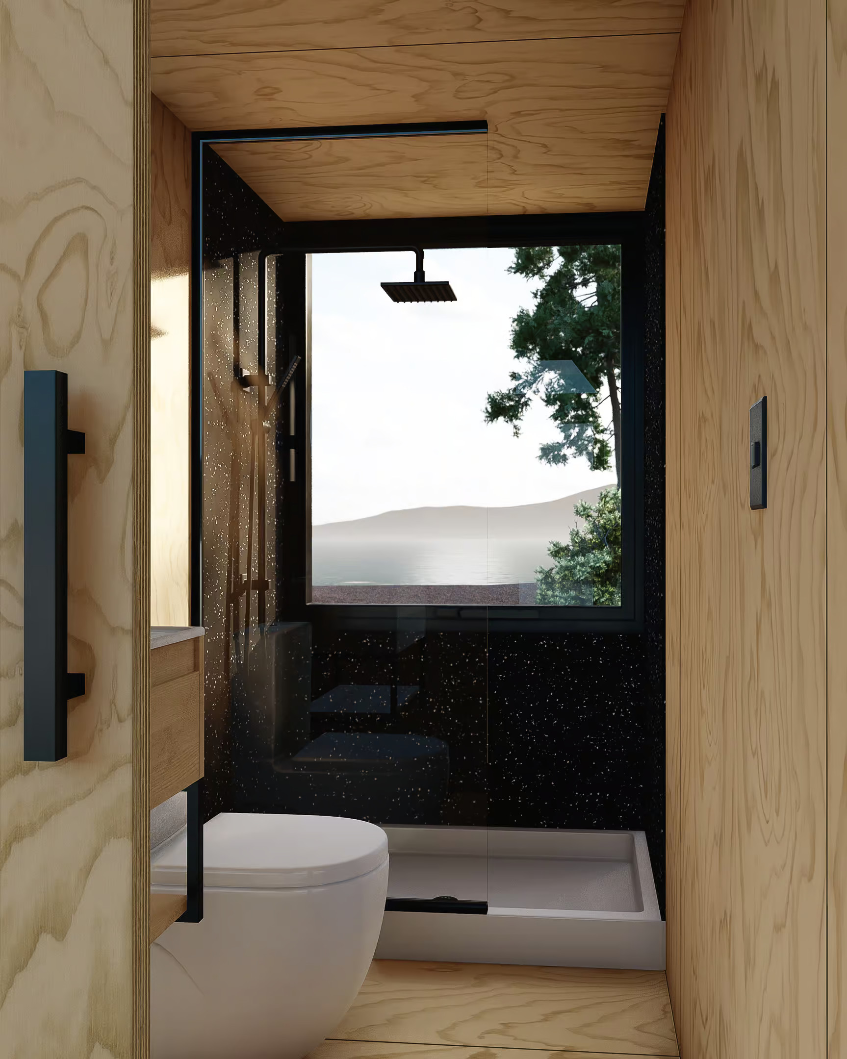 salle de bain bois et noire salle de bain bois et noire