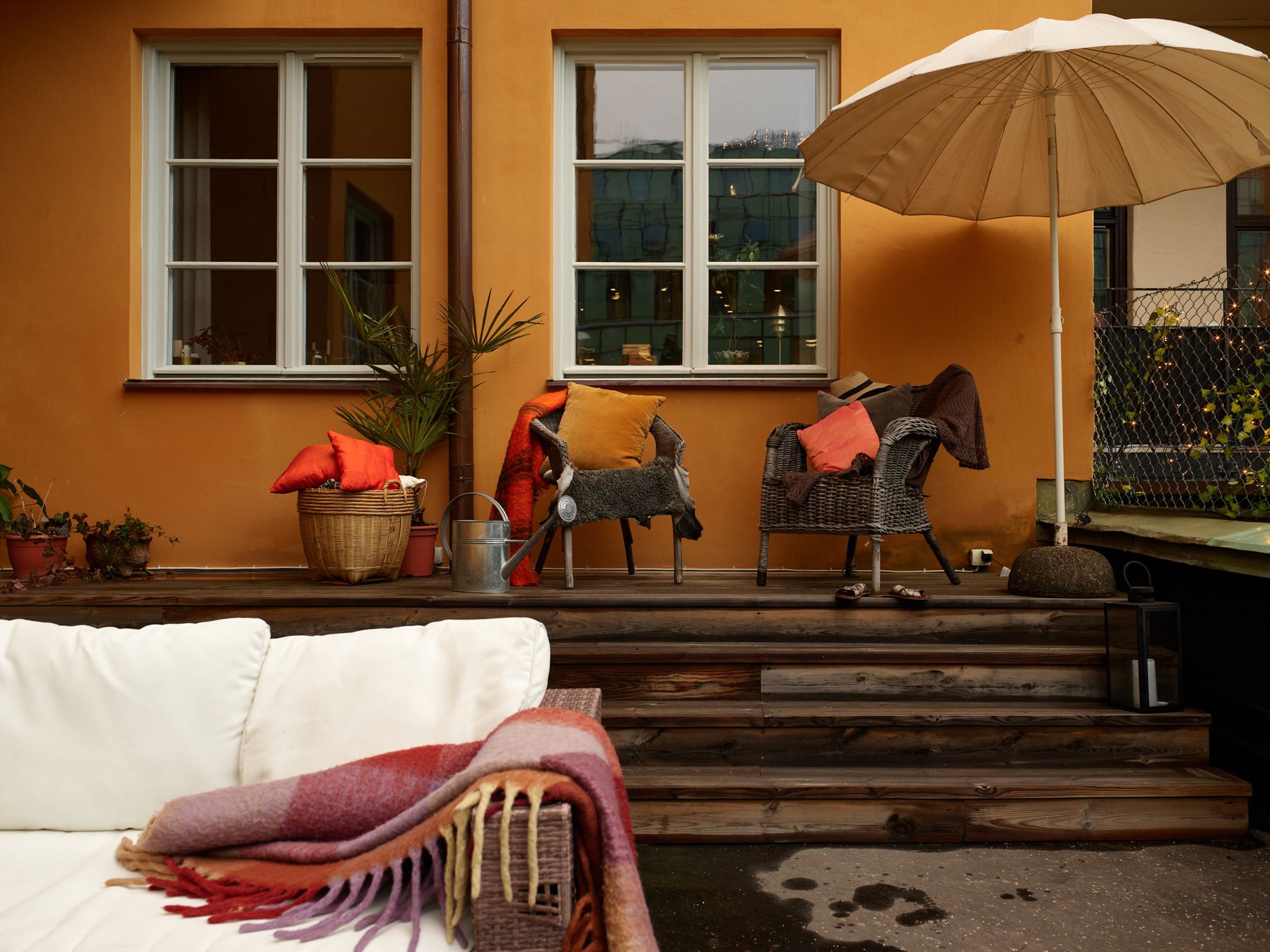 terrasse appartement décoration vintage