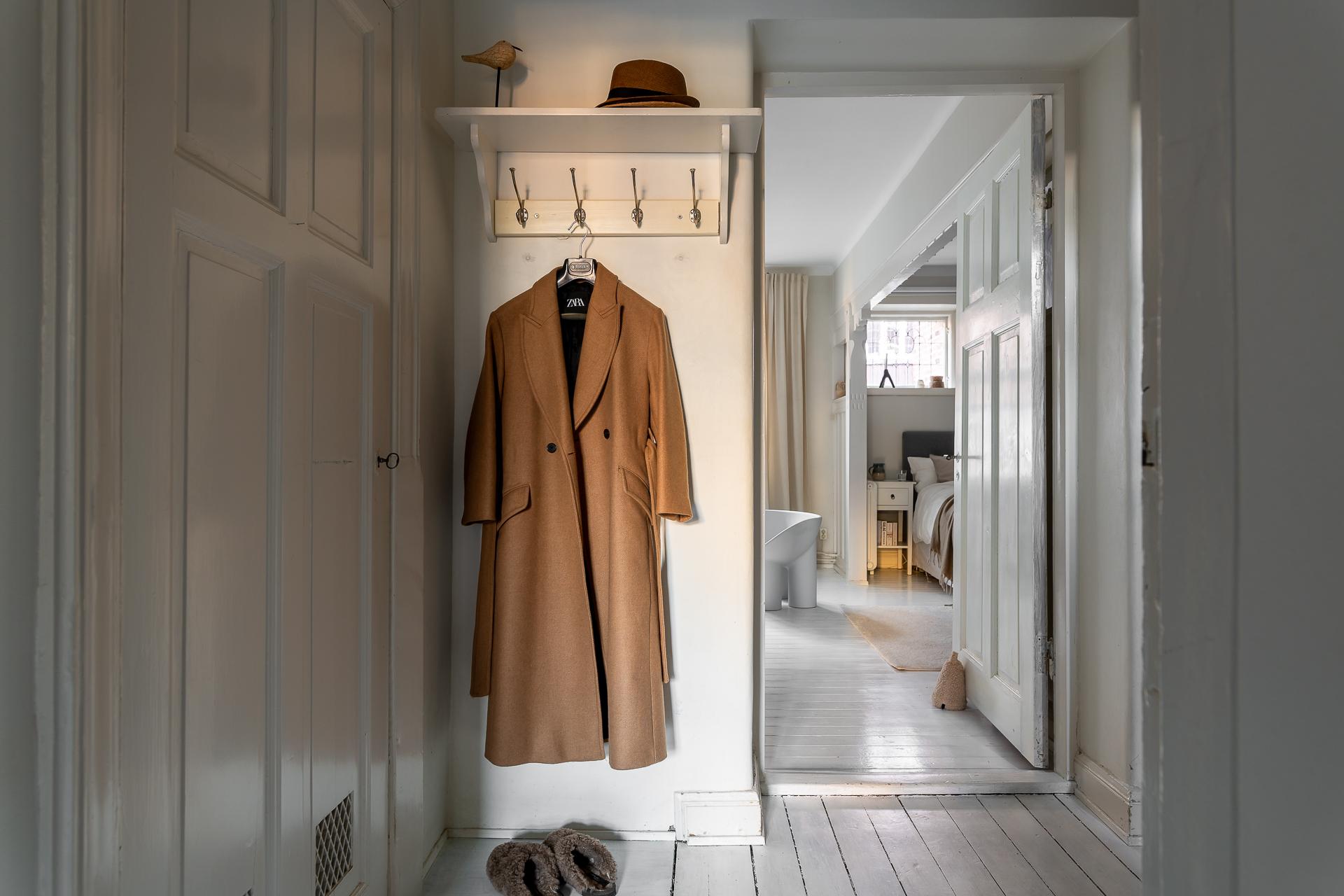 entrée studio 46m2 décoration scandinave