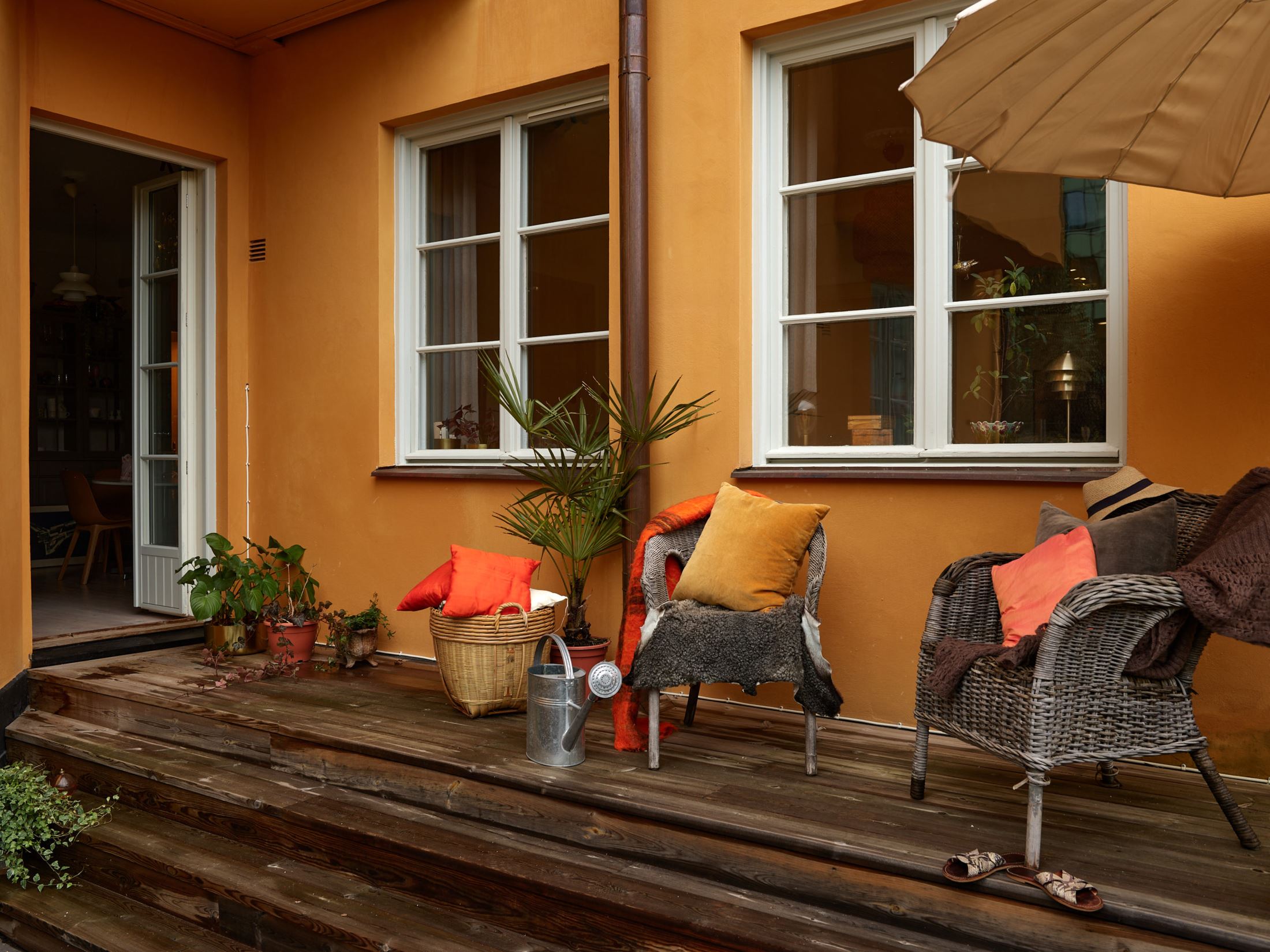 terrasse appartement décoration vintage