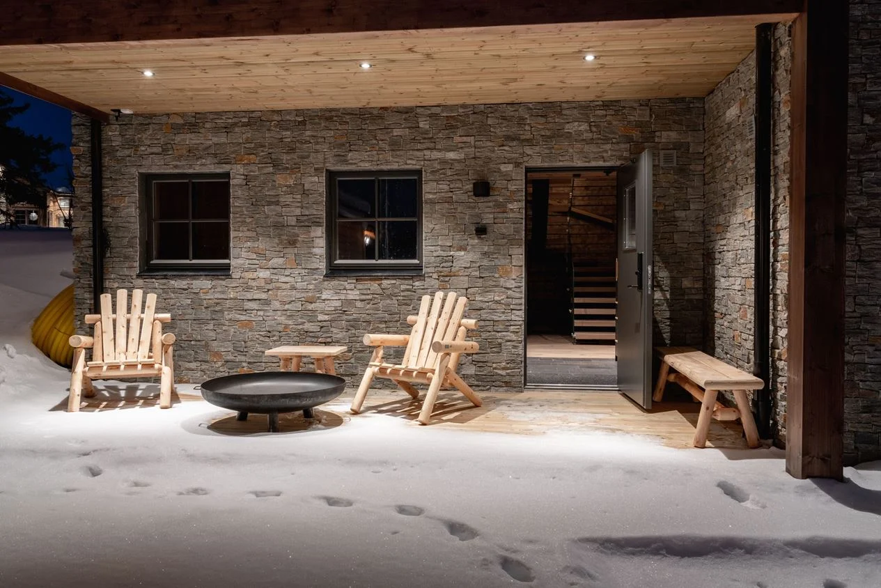 terrasse enneigée