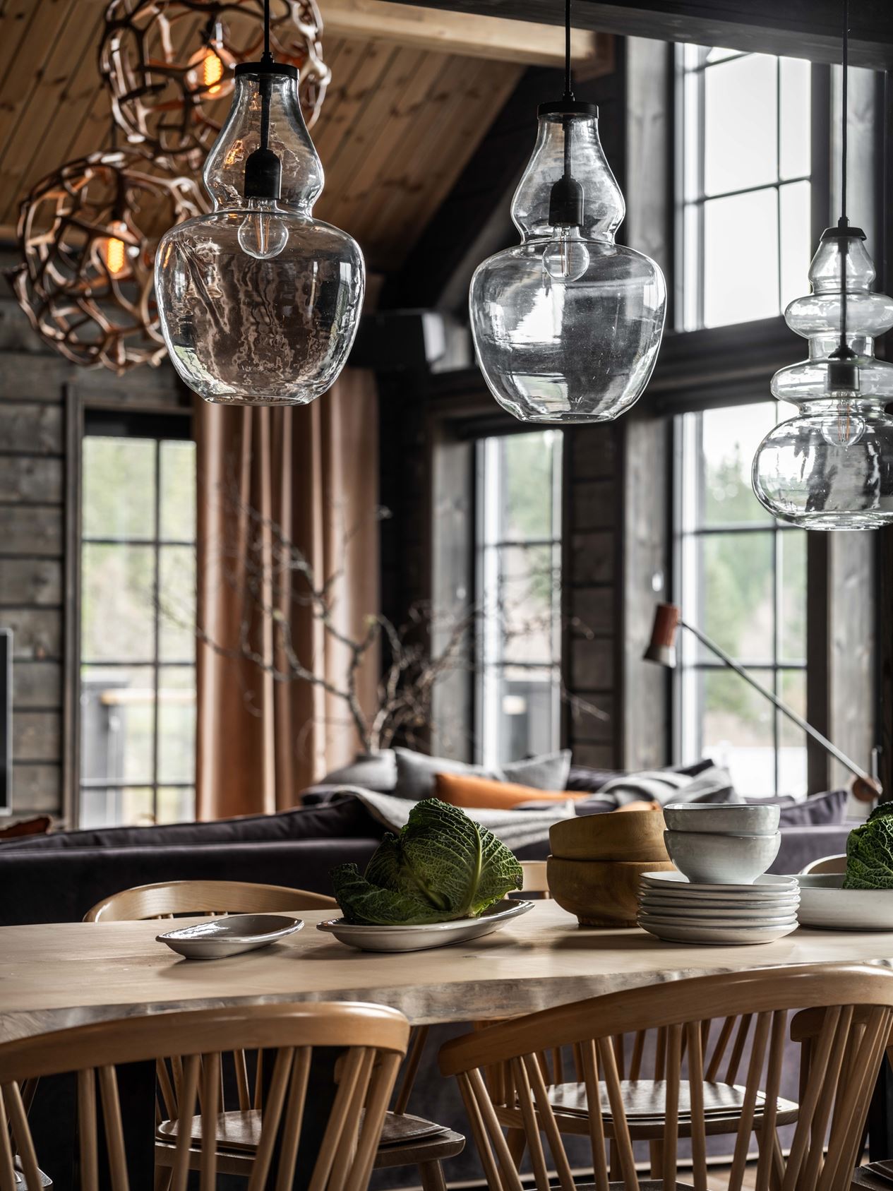 salle à manger maison bois