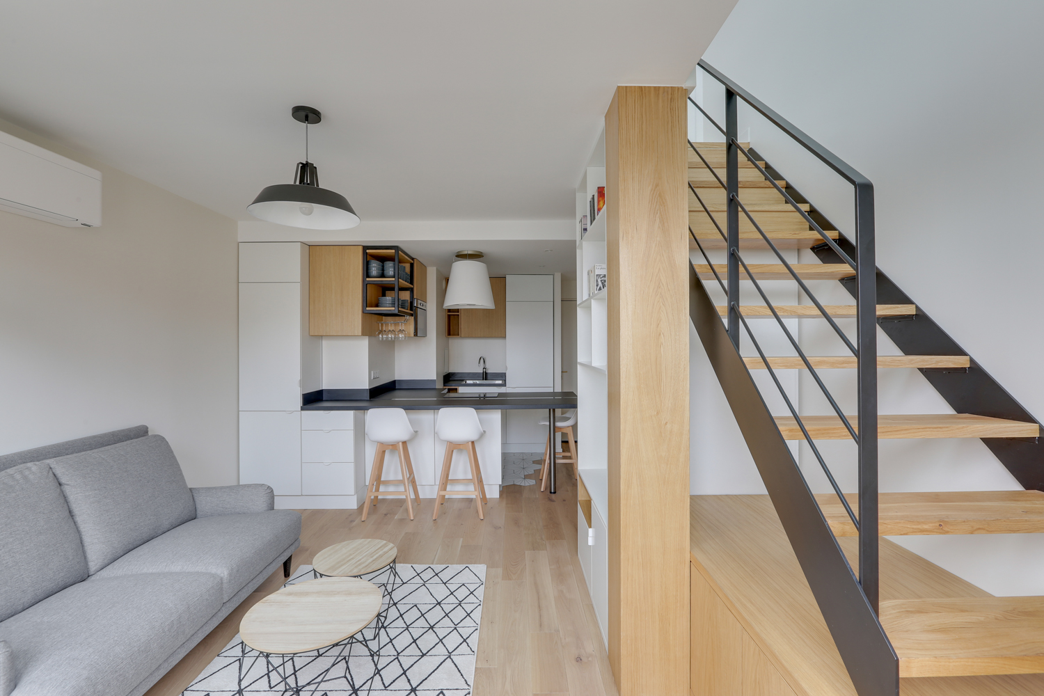 salon appartement 38m2 Paris en duplex salon appartement 38m2 Paris en duplex