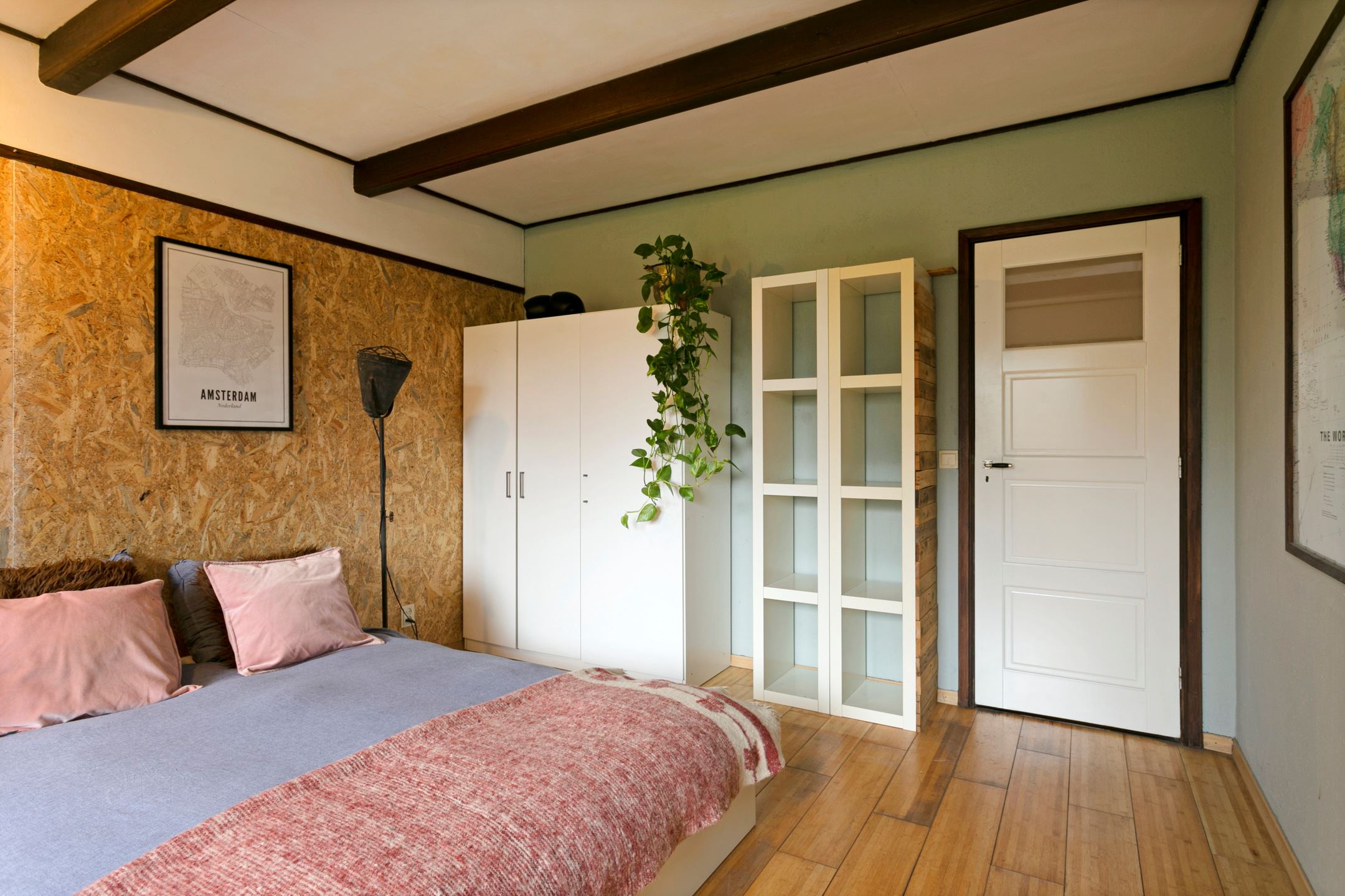 chambre mur osb maison contemporaine