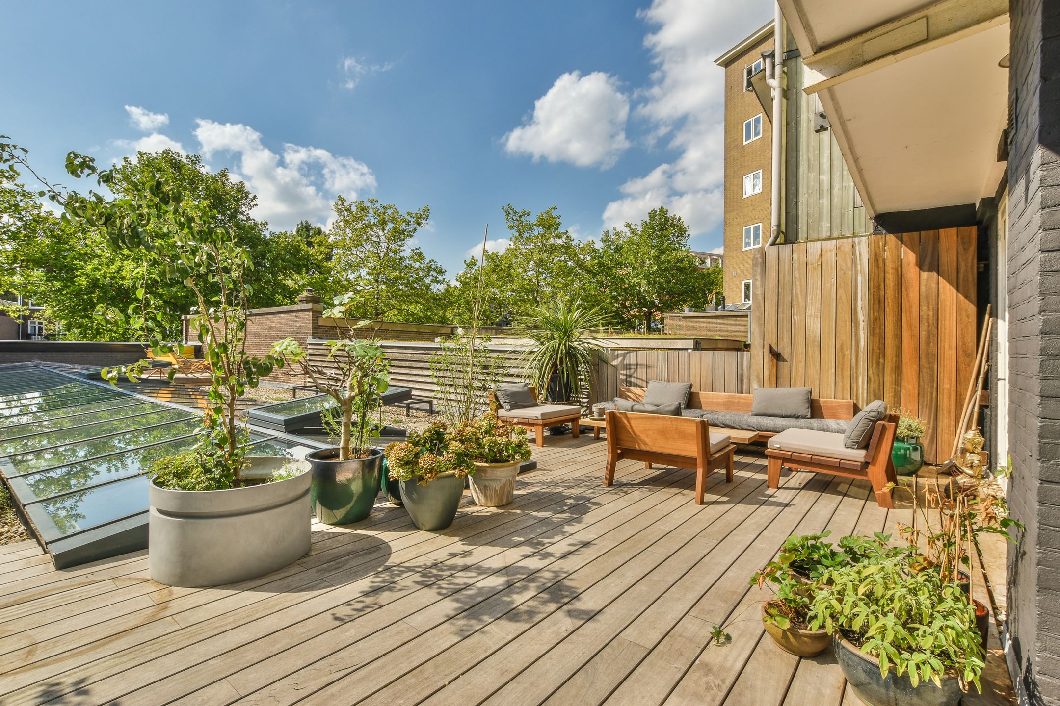 terrasse sur le toit loft