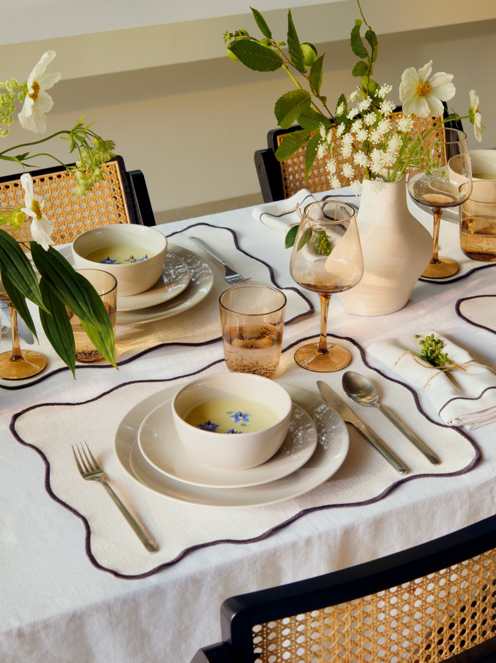 table décoration printemps