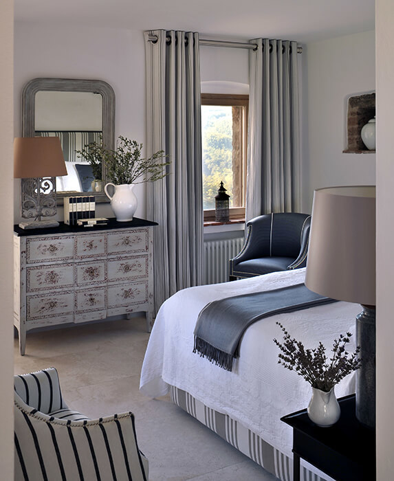 chambre villa Spinaltermine domaine Reschio