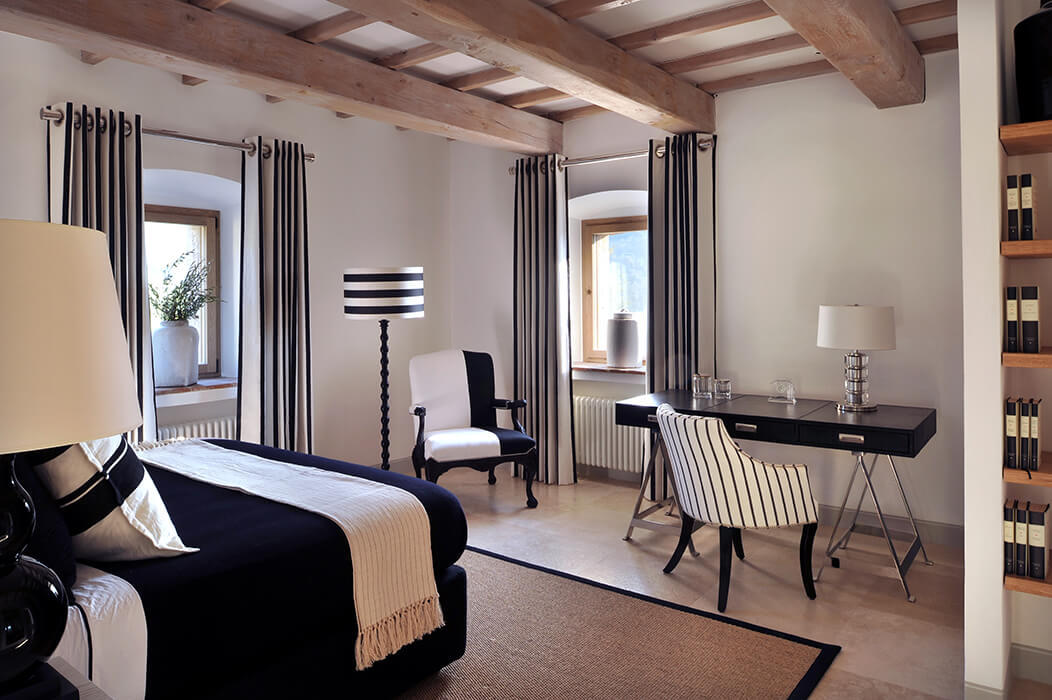 chambre villa Spinaltermine domaine Reschio