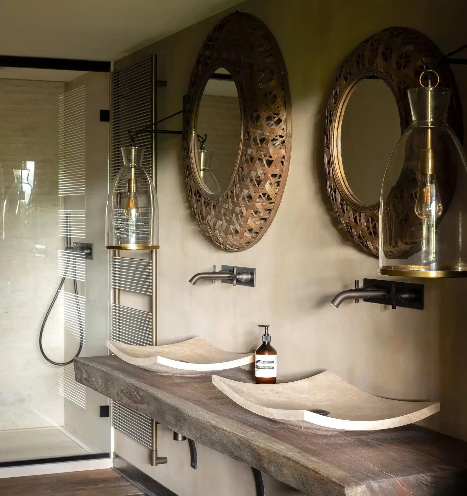 salle de bain néo rustique maison Provence salle de bain néo rustique maison Provence