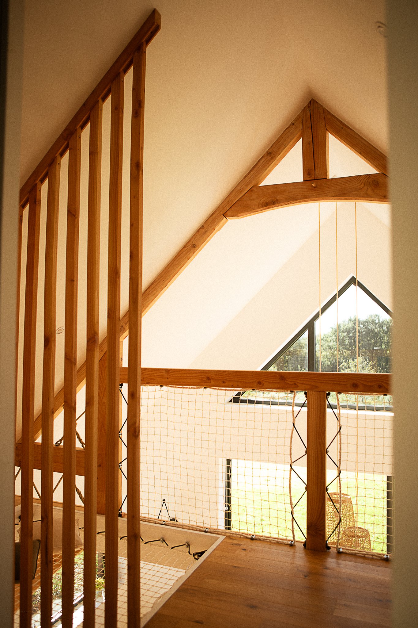mezzanine maison en bois monts d'Arrée Douarenn