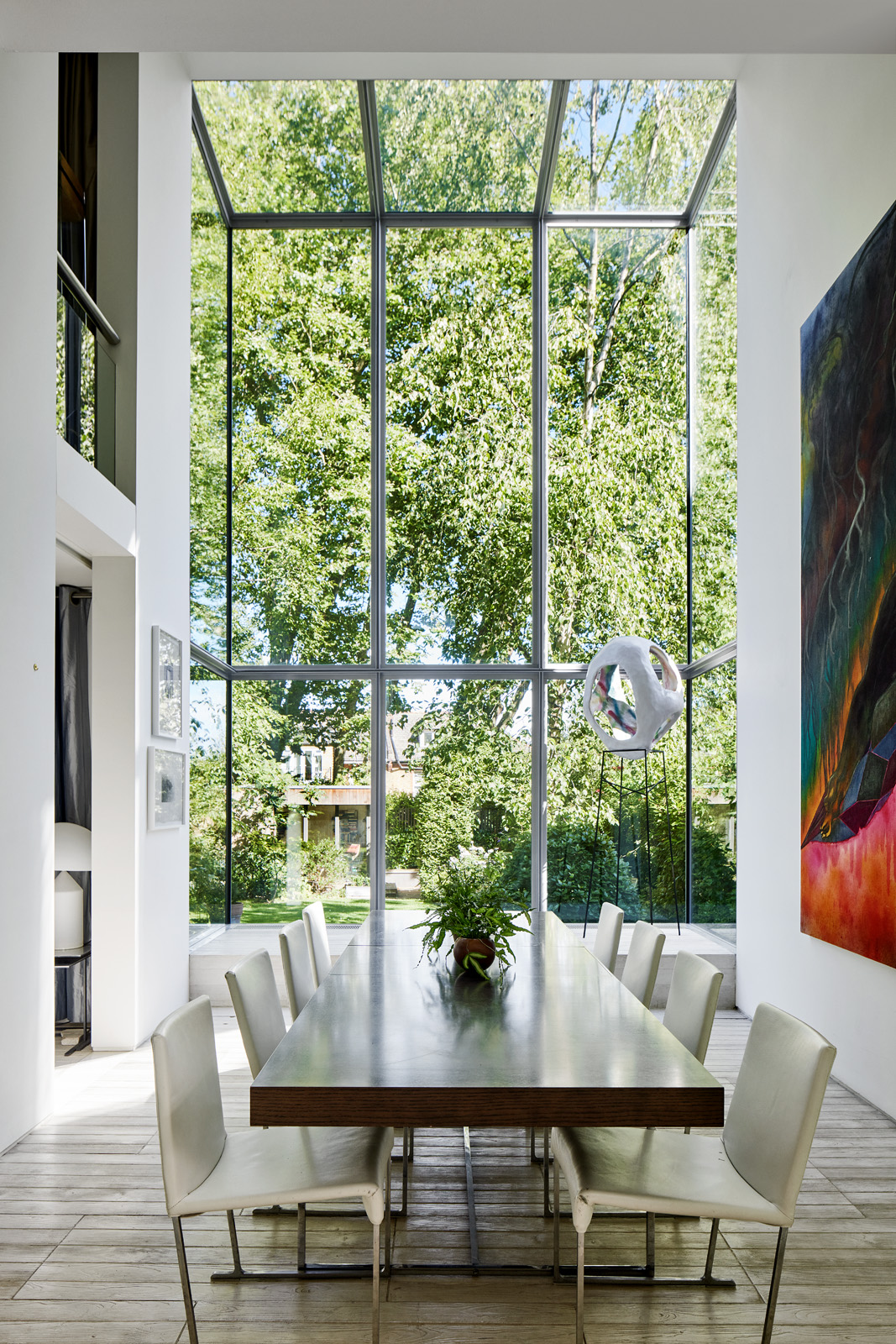 salle à manger maison agrandie Londres avec extension contemporaine
