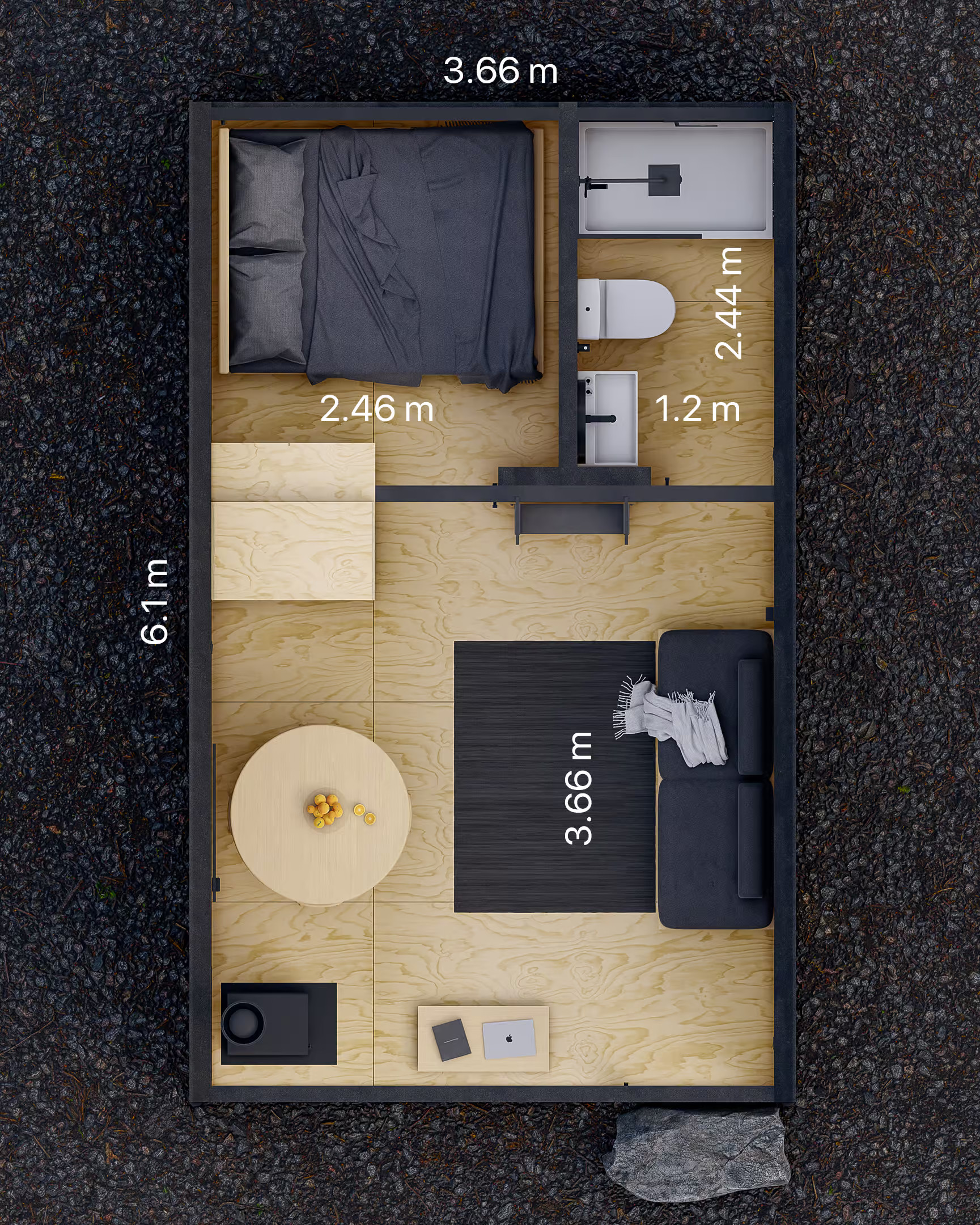 plan mini maison 23m2 avec chambre loft plan mini maison 23m2 avec chambre loft