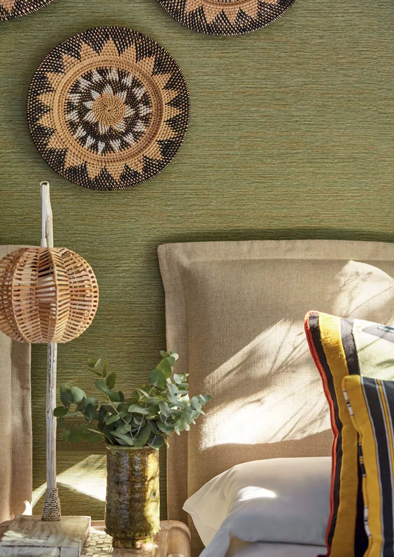 chambre mur vert Villa Punta Paloma Tarifa