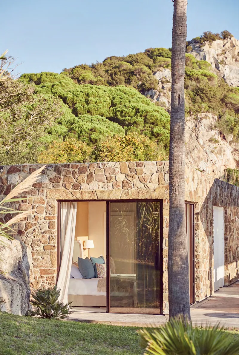 terrasse maison en pierres Villa Punta Paloma Tarifa