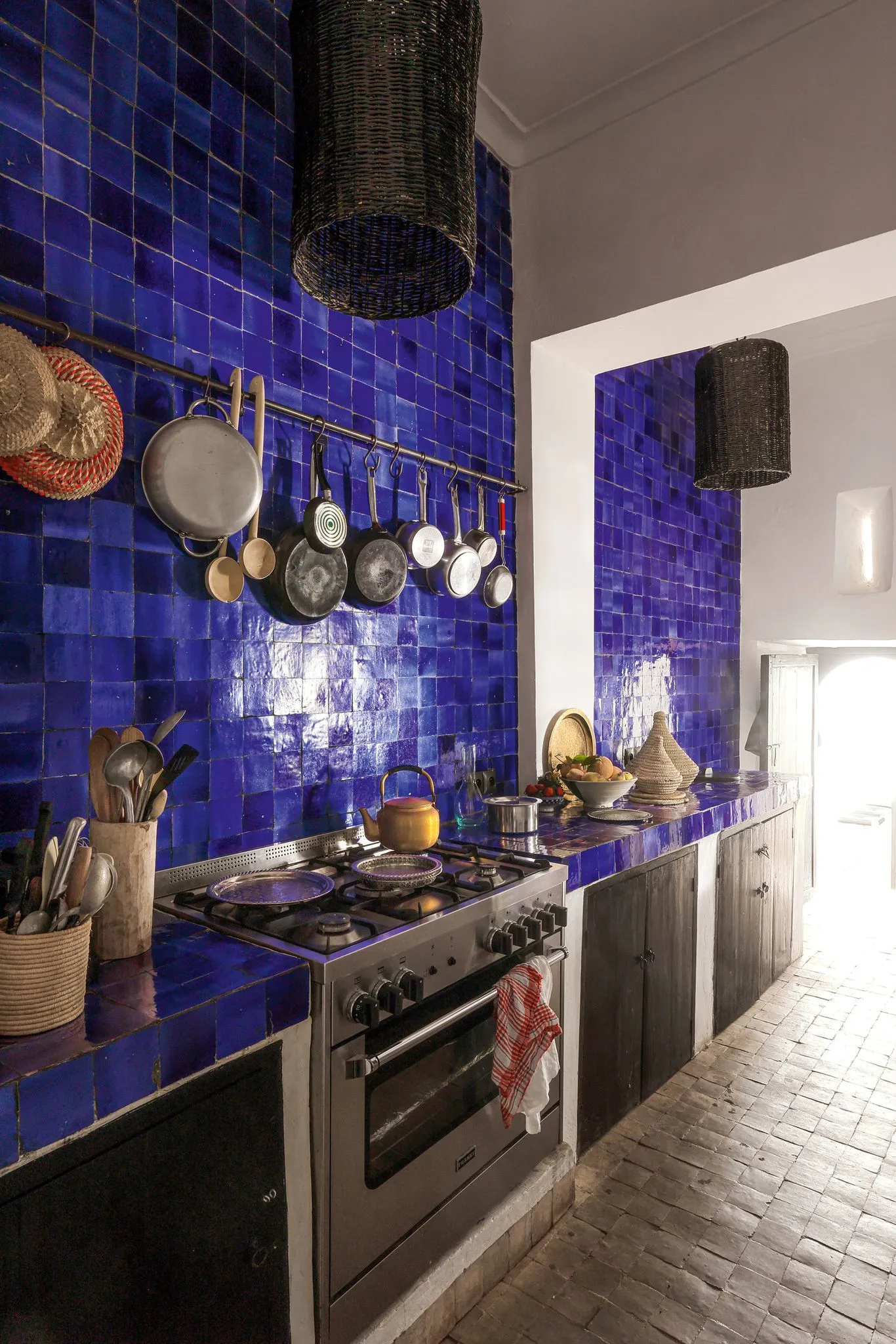 cuisine zelliges bleues