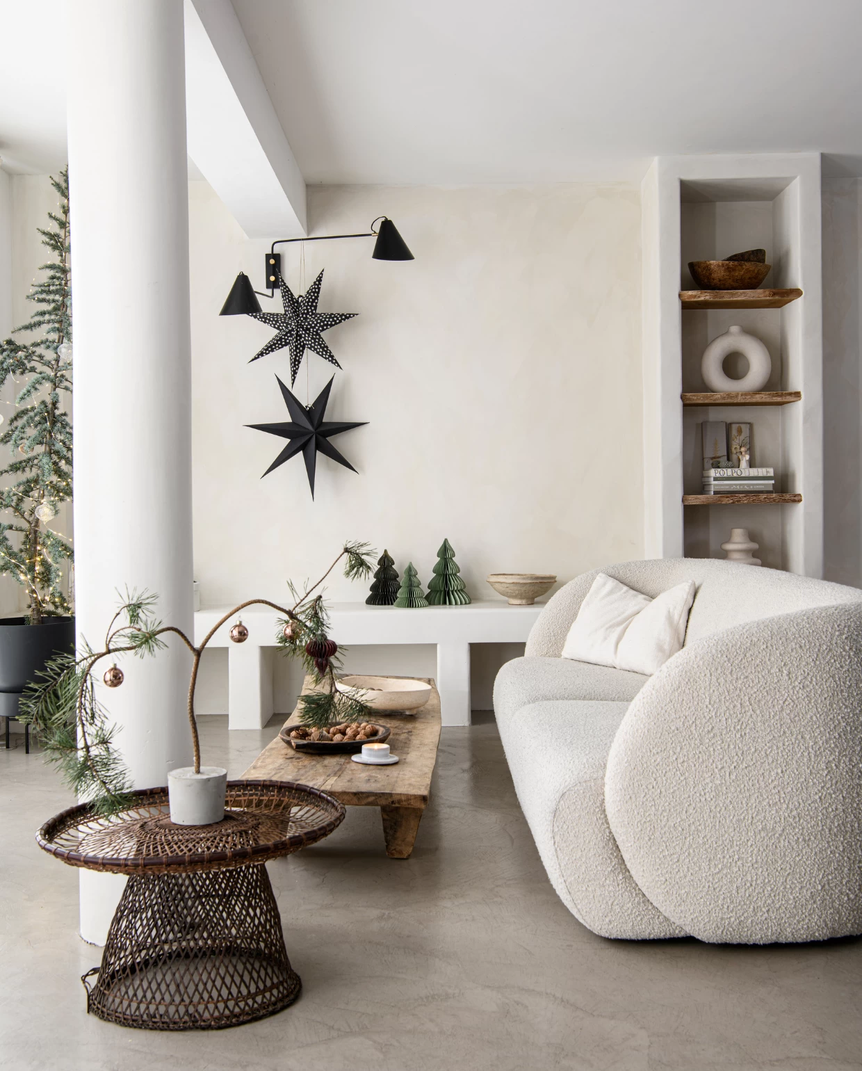 salon canapé blanc décoration contemporaine