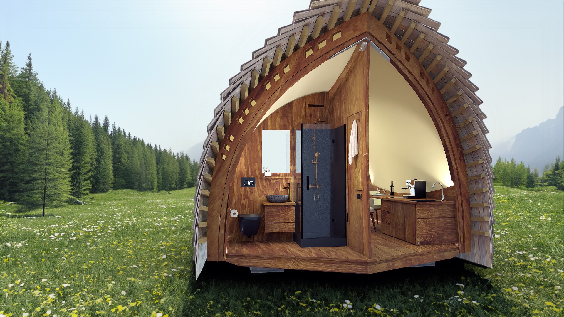 mini maison 16m2 mini chalet en bois
