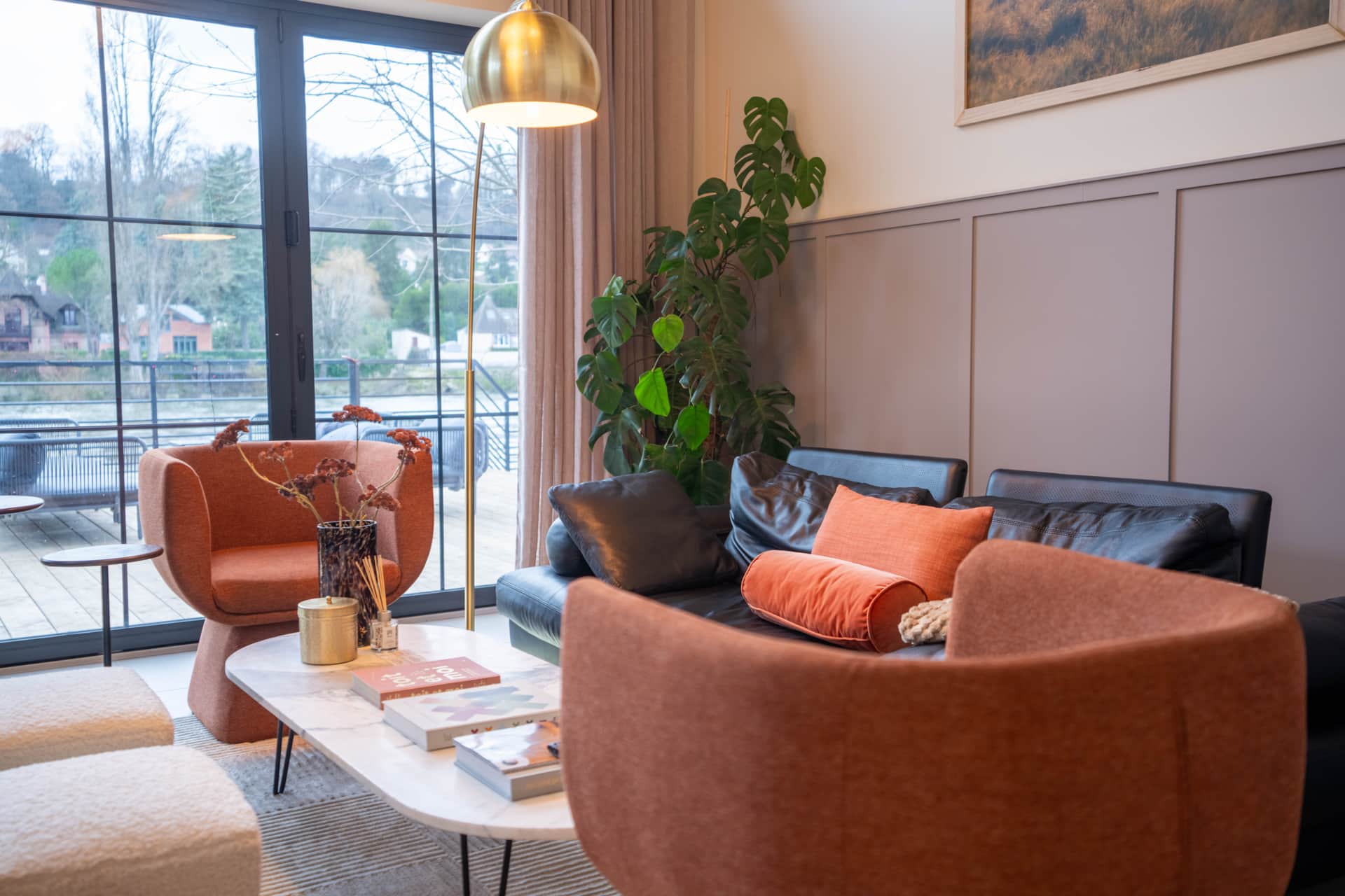 salon décoration design maison en bois vue Seine La Vie Sage salon décoration design maison en bois vue Seine La Vie Sage