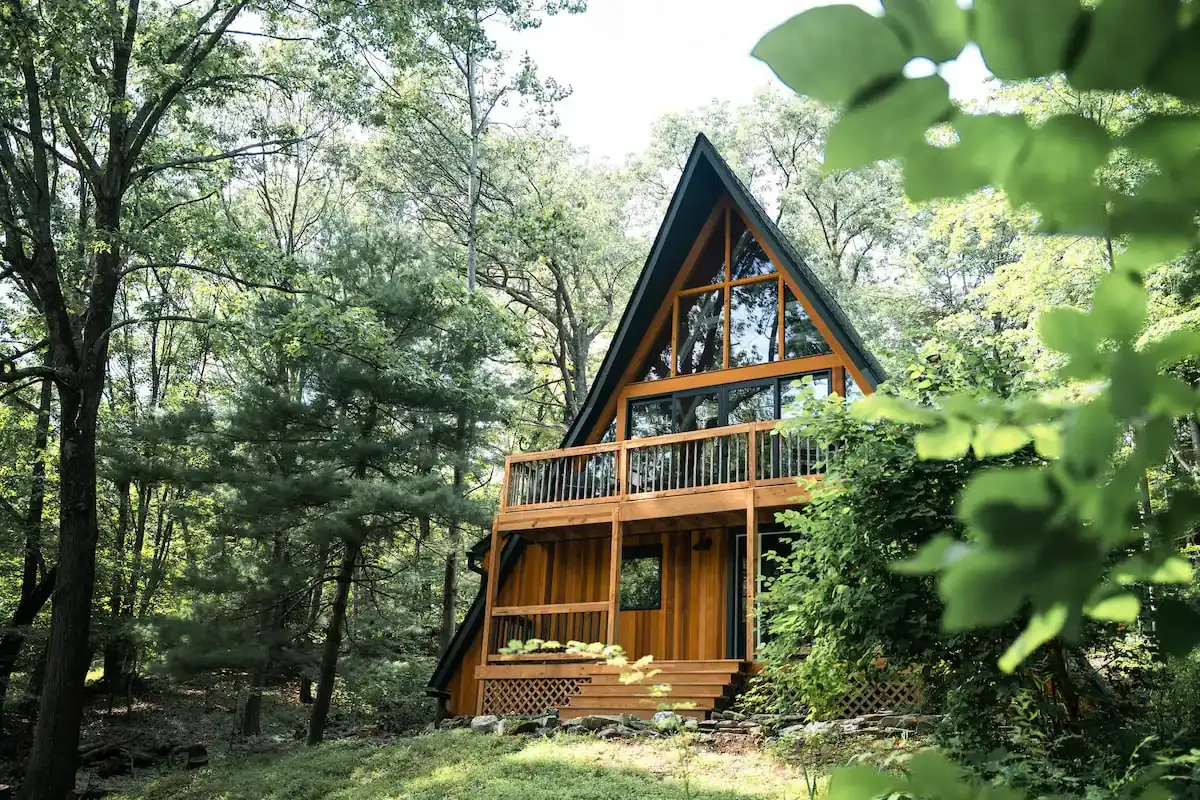 maison A Frame vallée de l maison A Frame vallée de l'Hudson Airbnb Instagram