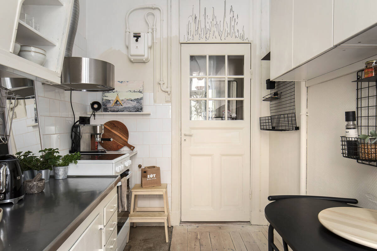 cuisine vintage appartement 48m2