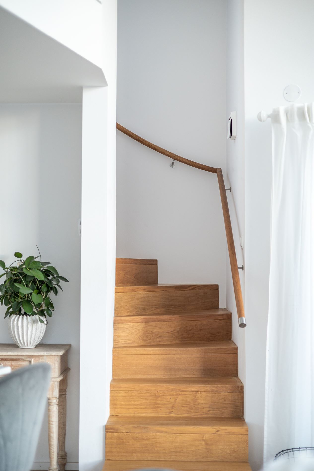 escalier bois maison architecte 89m2