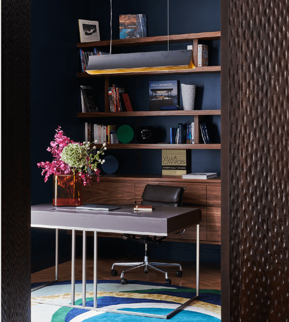 bureau appartement Paris par Alexandra Boussagol décoration contemporaine 