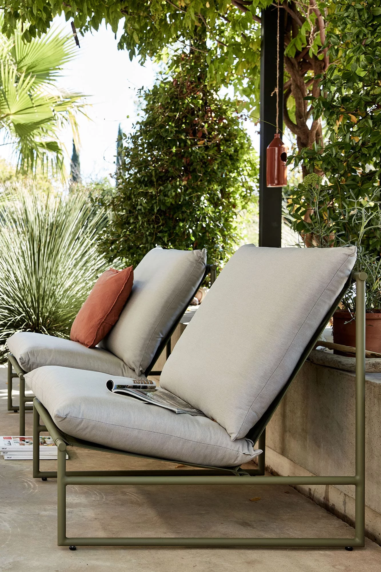 fauteuil de jardin vert