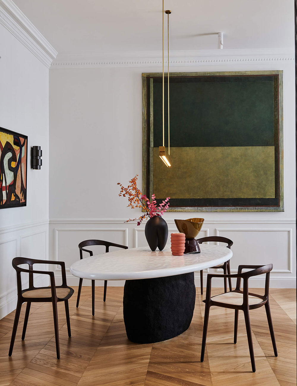 salle à manger appartement Paris par Alexandra Boussagol décoration contemporaine 