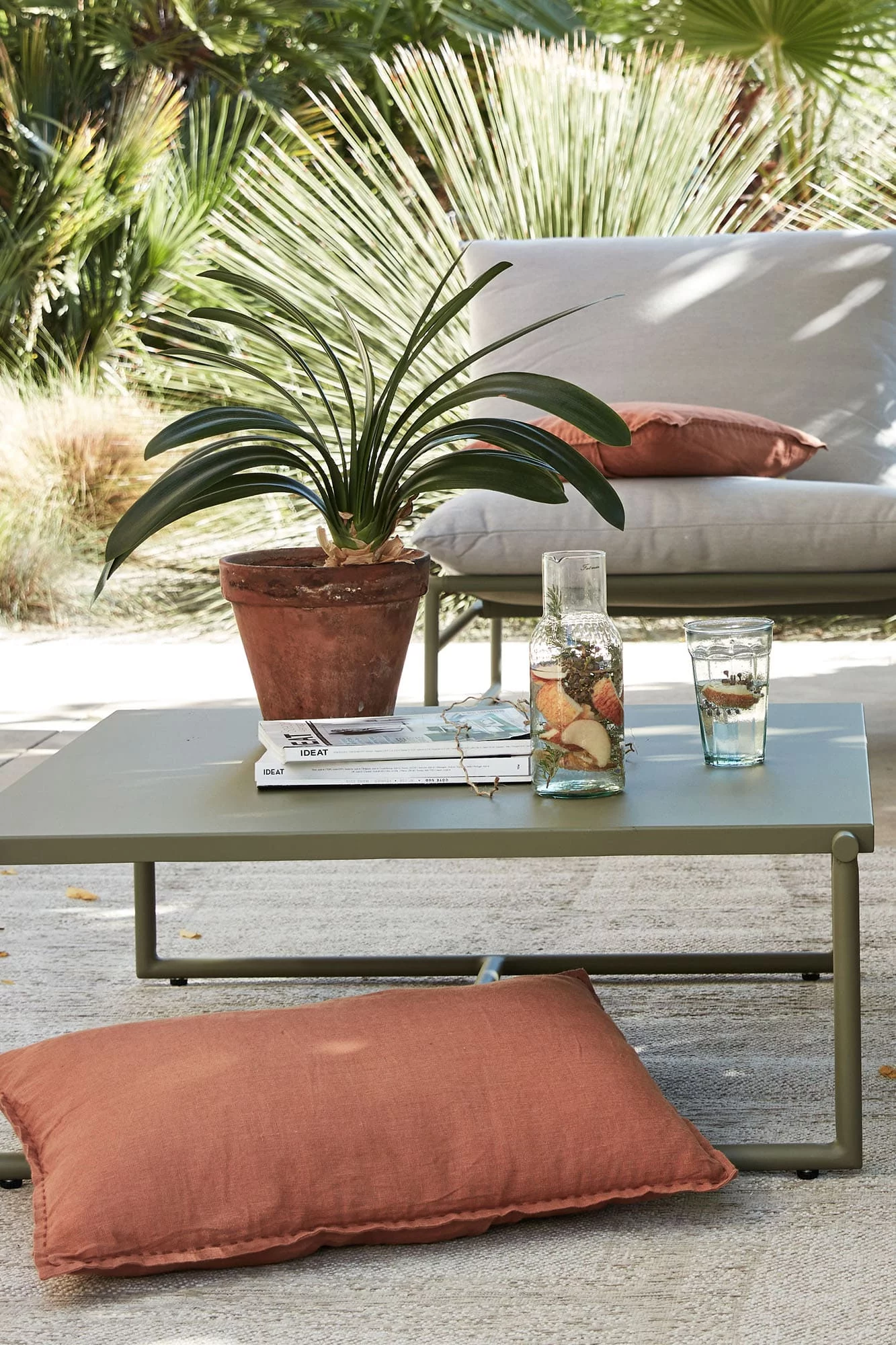 salon de jardin vert